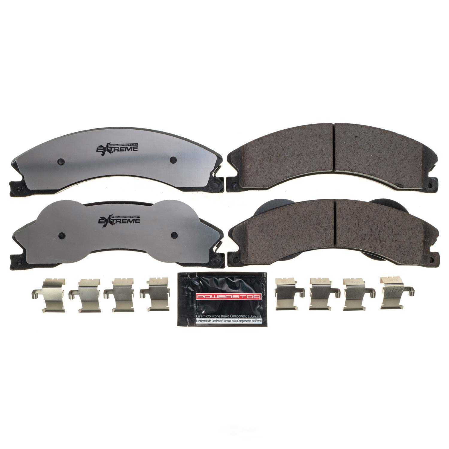 POWER STOP - Power Stop - Z36 Truck and SUV Carbon-Fiber Ceramic Brake Pads with Hard (Rear) - PWS Z36-1411