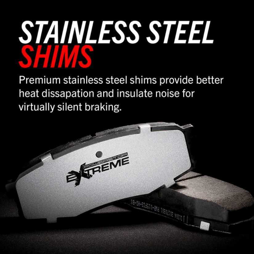 POWER STOP - Power Stop - Rear Z36 Truck and SUV Carbon-Fiber Ceramic Brake Pads with (Rear) - PWS Z36-2280