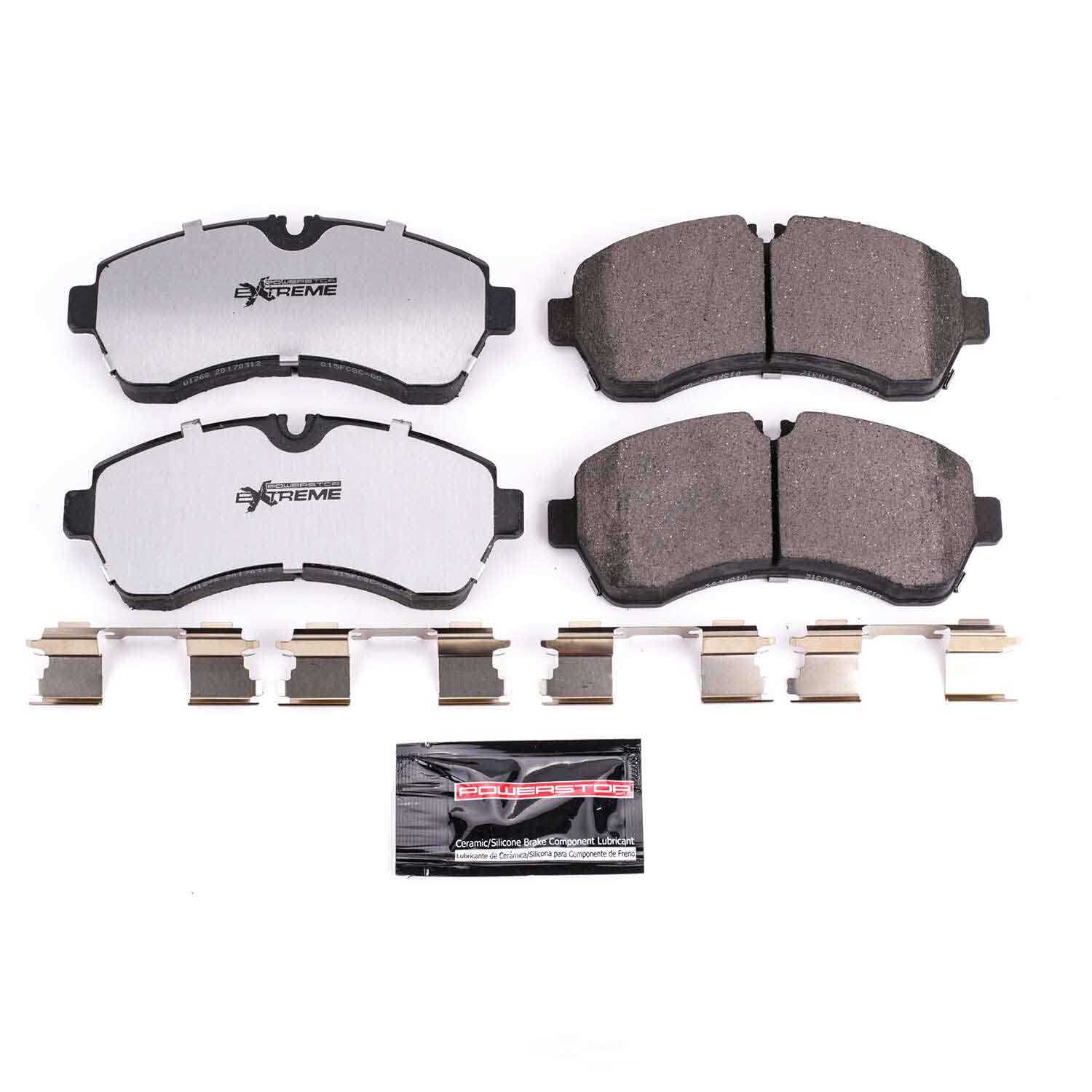 POWER STOP - Z36 Truck and Tow Carbon Fiber-Ceramic Brake Pads with Hardware - PWS Z36-1268