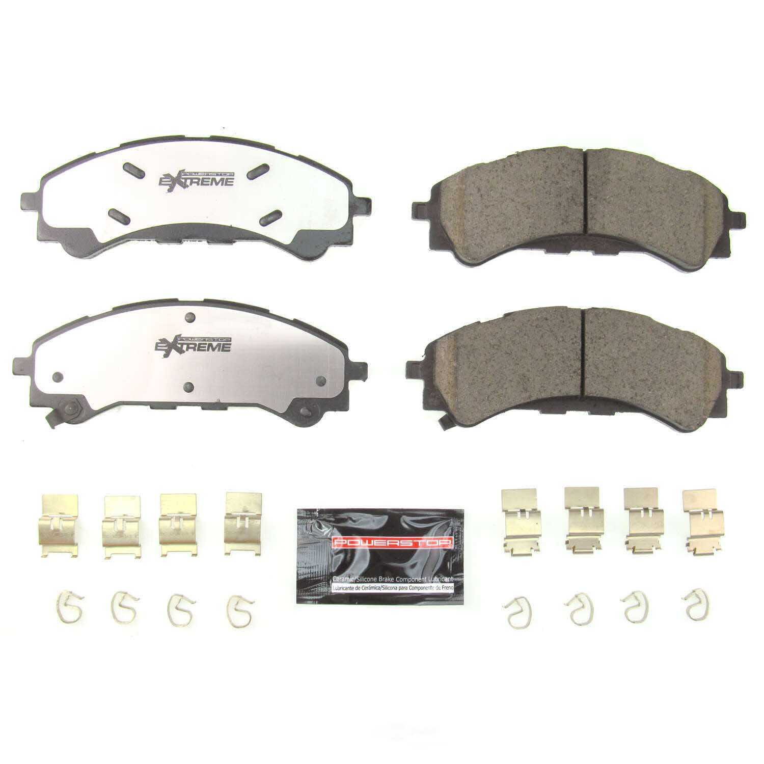 POWER STOP - Power Stop - Front Z36 Truck and SUV Carbon-Fiber Ceramic Brake Pads wit - PWS Z36-2216