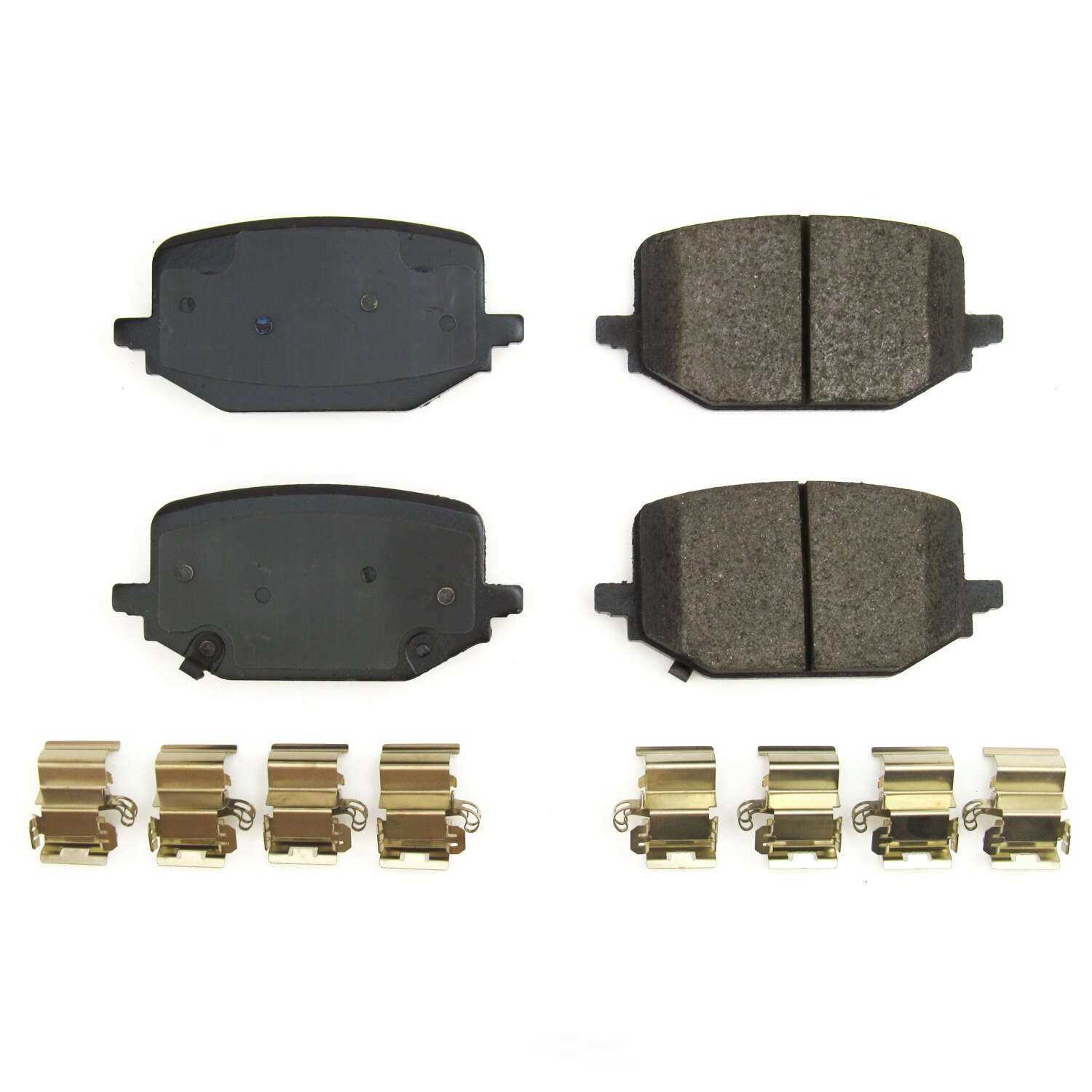 POWER STOP - Power Stop - Rear Z17 Low-Dust Ceramic Brake Pads with Hardware - PWS 17-2231
