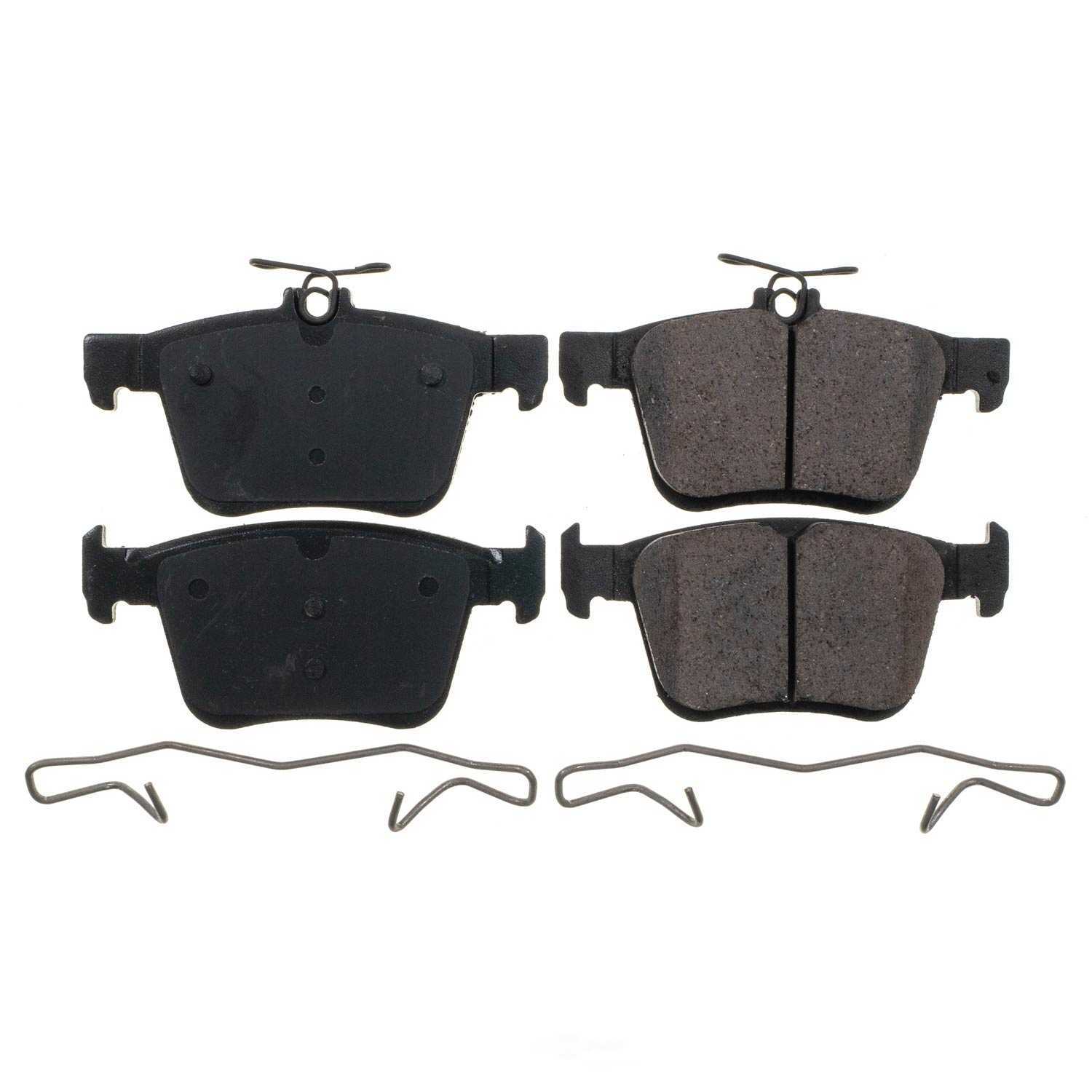 POWER STOP - Power Stop - Rear Z17 Low-Dust Ceramic Brake Pads with Hardware (Rear) - PWS 17-1761
