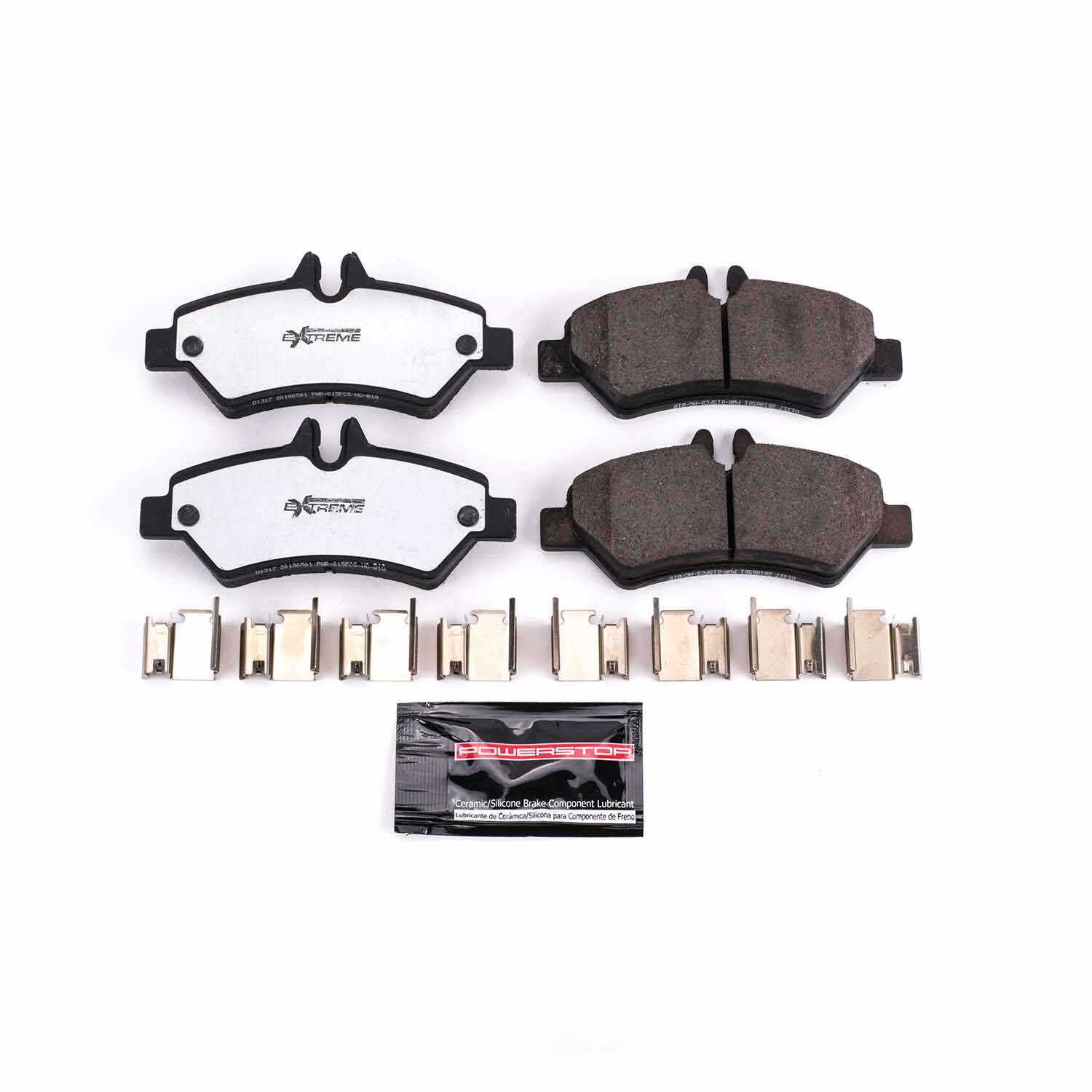 POWER STOP - Z36 Truck and Tow Carbon Fiber-Ceramic Brake Pads with Hardware - PWS Z36-1317