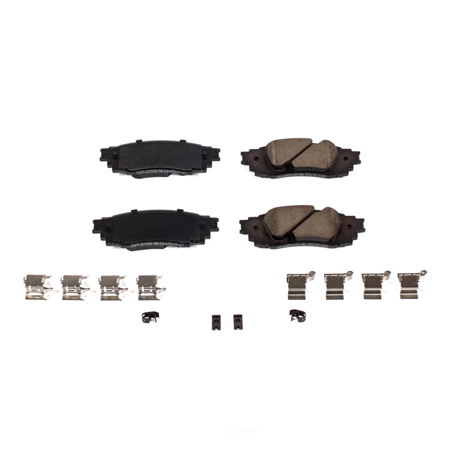 POWER STOP - Z17 Evolution Clean Ride Ceramic Brake Pads with Hardware - PWS 17-1879