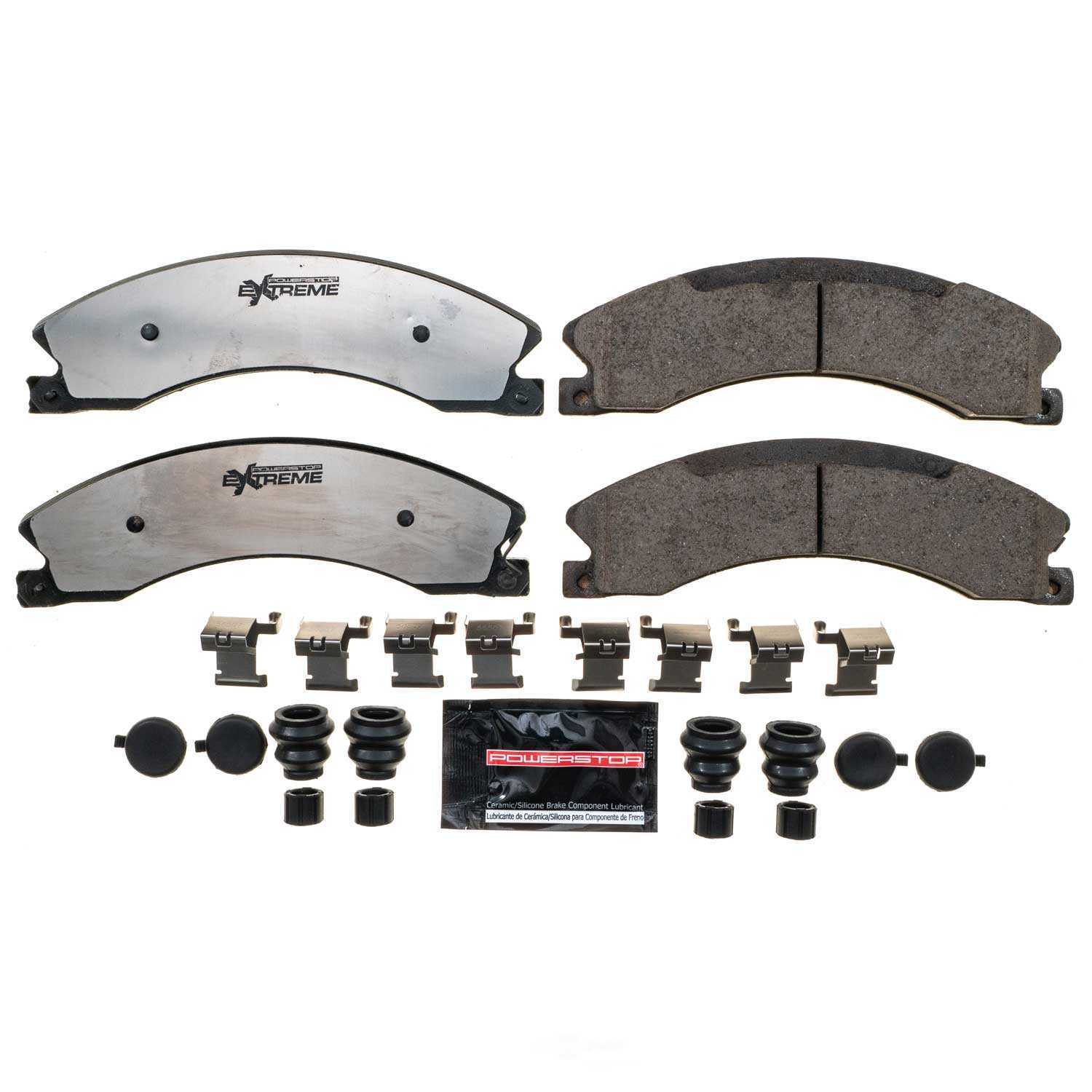 POWER STOP - Z36 Truck and Tow Carbon Fiber-Ceramic Brake Pads with Hardware - PWS Z36-1565