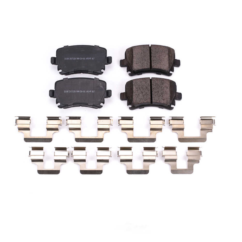 POWER STOP - Power Stop - Rear Z17 Low-Dust Ceramic Brake Pads with Hardware (Rear) - PWS 17-1108
