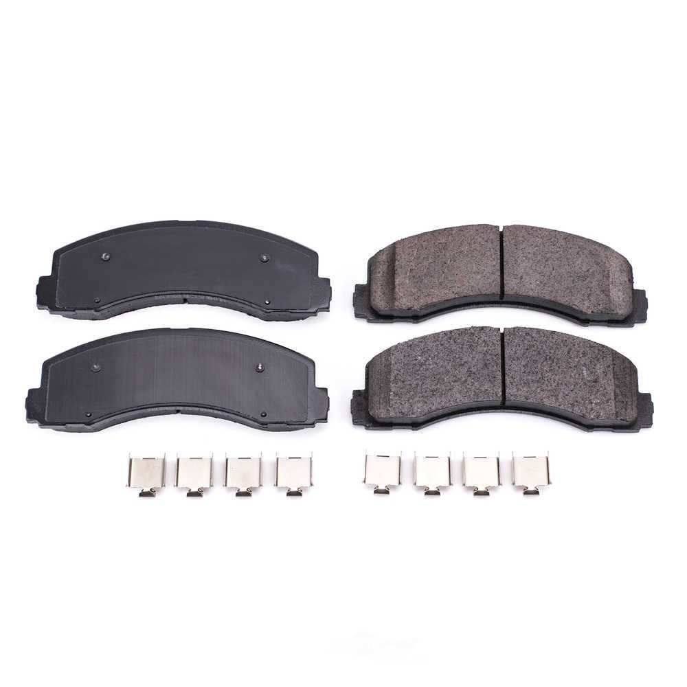 POWER STOP - Power Stop - Front Z17 Low-Dust Ceramic Brake Pads with Hardware - PWS 17-2087