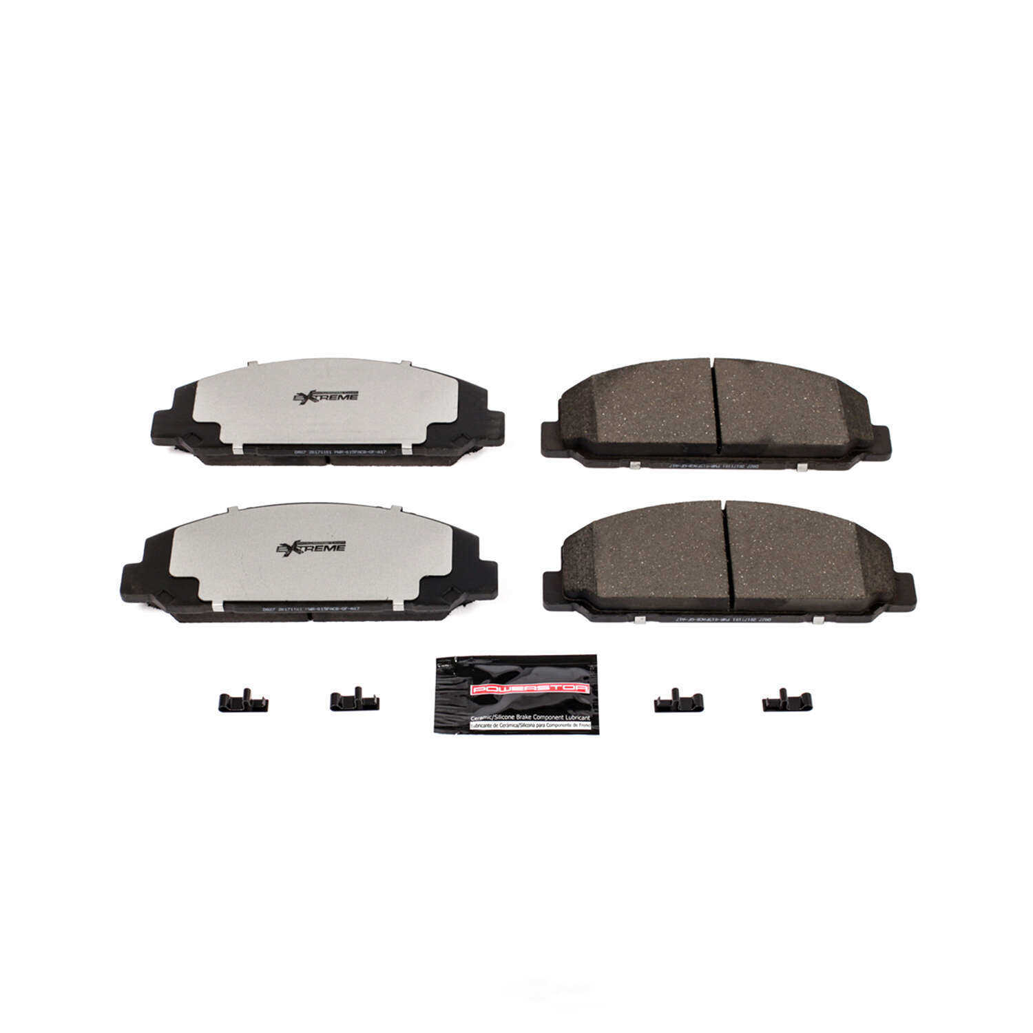 POWER STOP - Z36 Truck and Tow Carbon Fiber-Ceramic Brake Pads with Hardware - PWS Z36-827