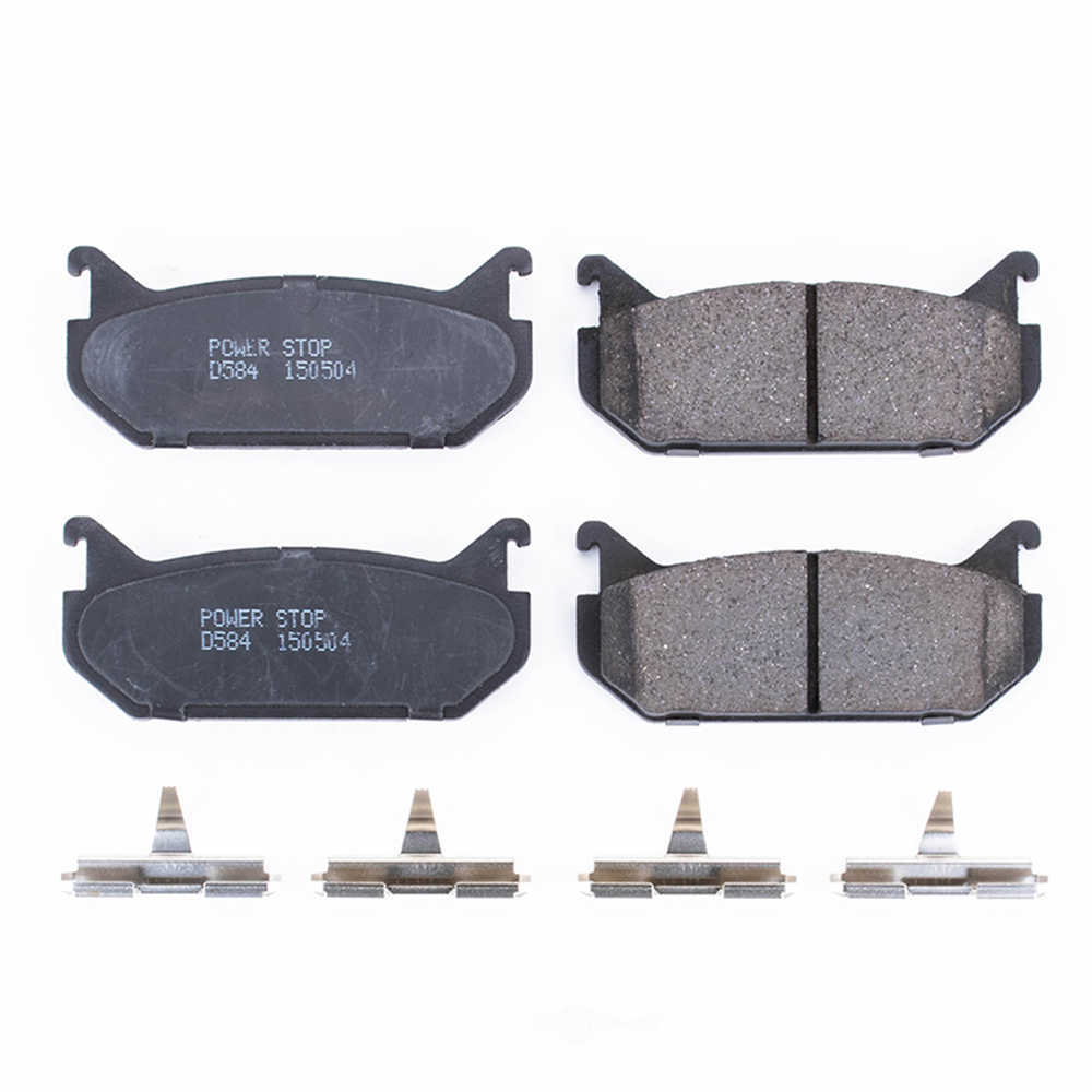 POWER STOP - Z17 Evolution Clean Ride Ceramic Brake Pads with Hardware - PWS 17-584
