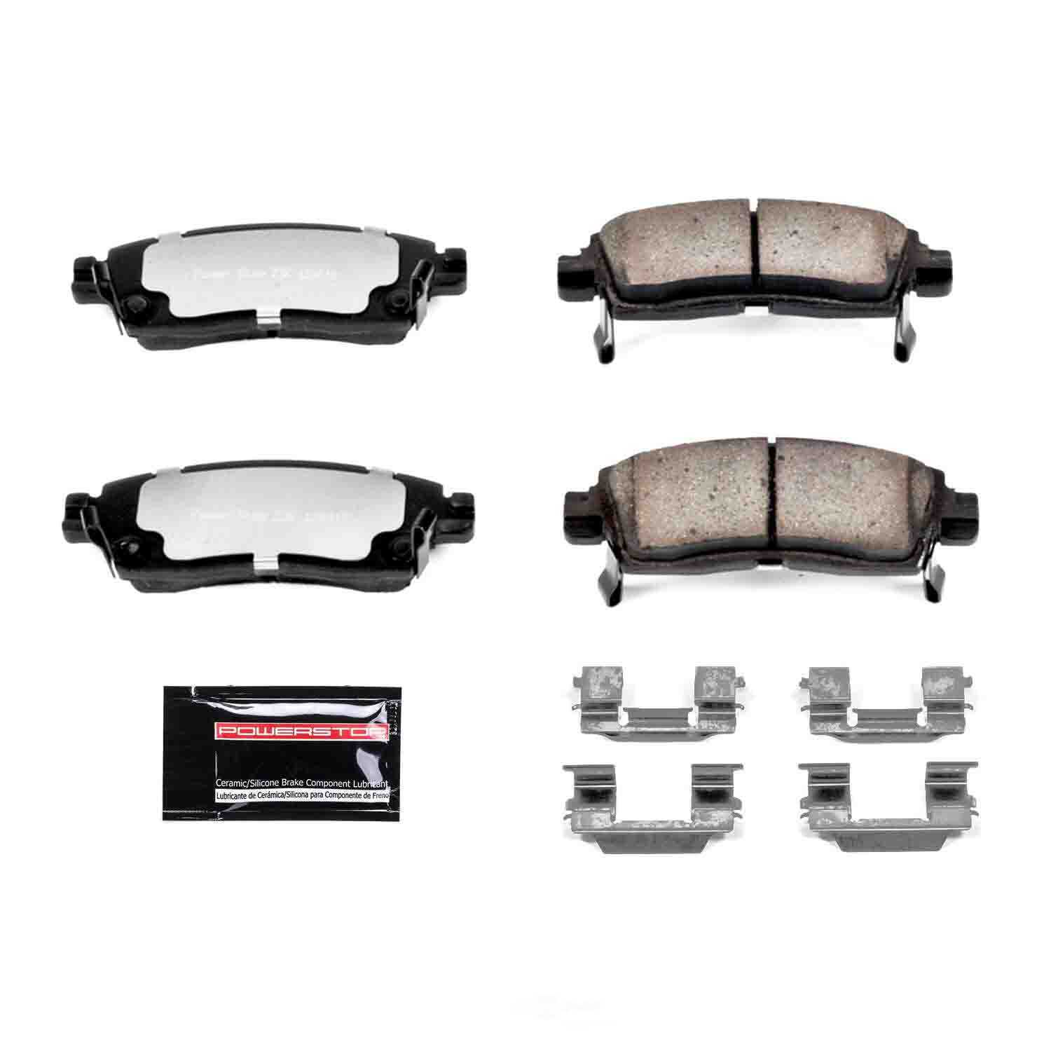 POWER STOP - Z36 Truck and Tow Carbon Fiber-Ceramic Brake Pads with Hardware - PWS Z36-883