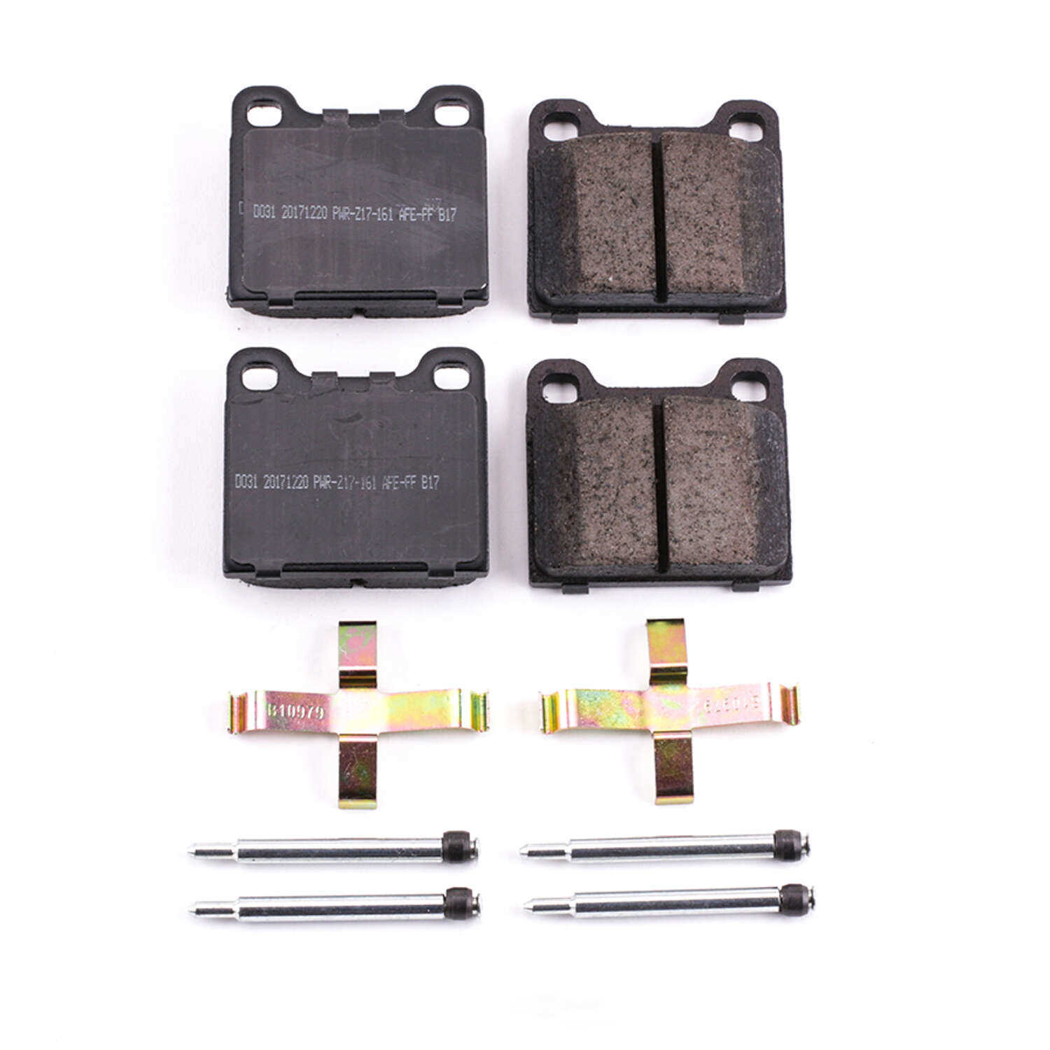 POWER STOP - Power Stop - Z17 Low-Dust Ceramic Brake Pads with Hardware (Front) - PWS 17-031