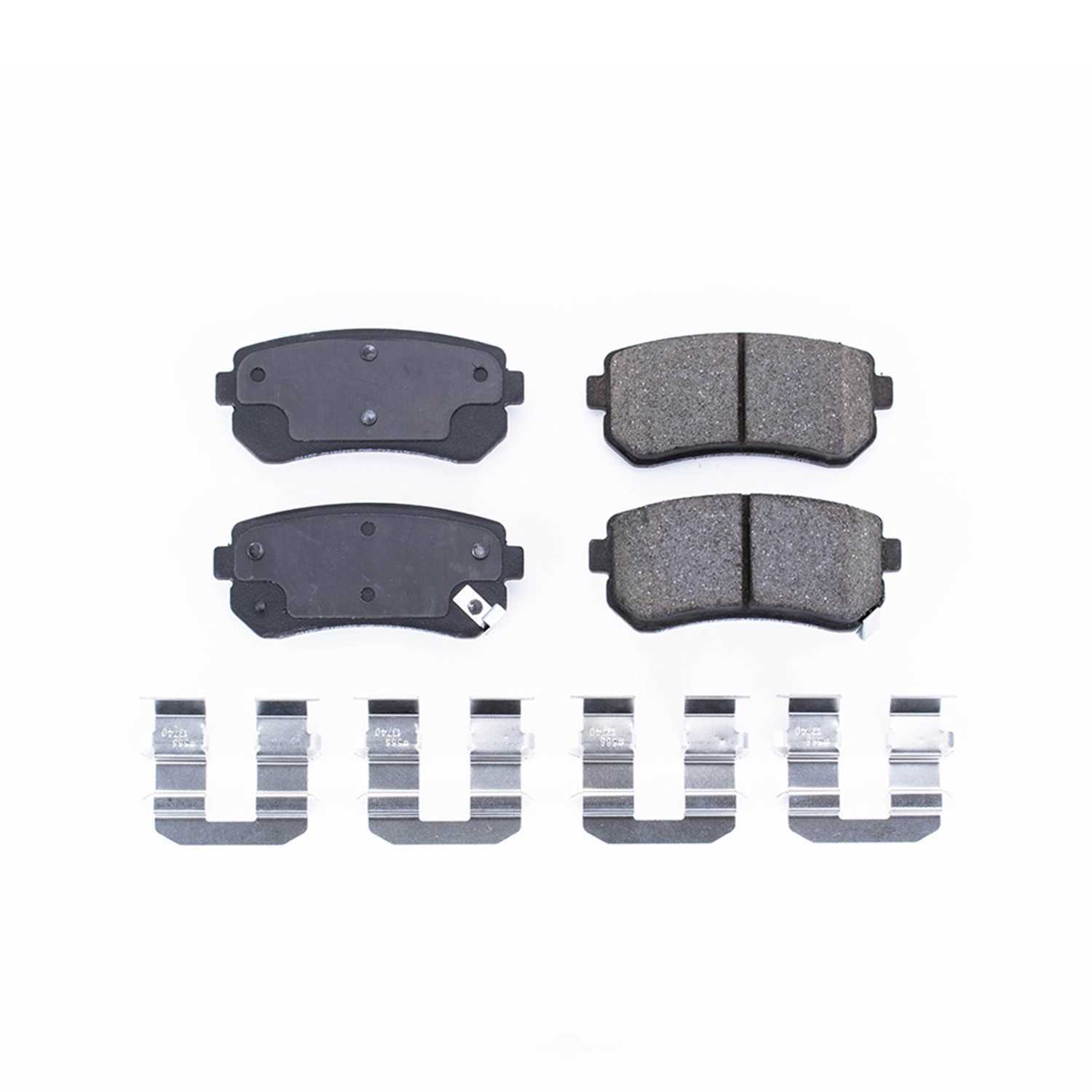 POWER STOP - Z17 Evolution Clean Ride Ceramic Brake Pads with Hardware - PWS 17-1157