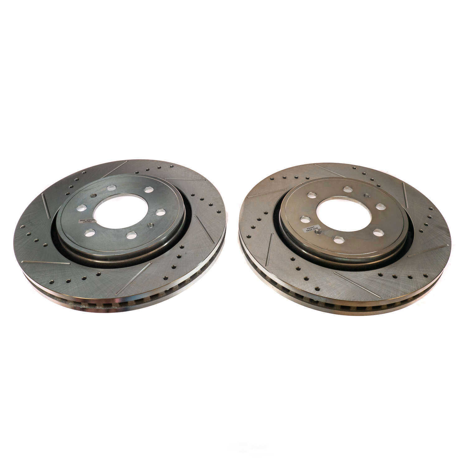 POWER STOP - Power Stop - Front Drilled, Slotted and Zinc Plated Brake Rotor Pair - C - PWS AR85108XPR
