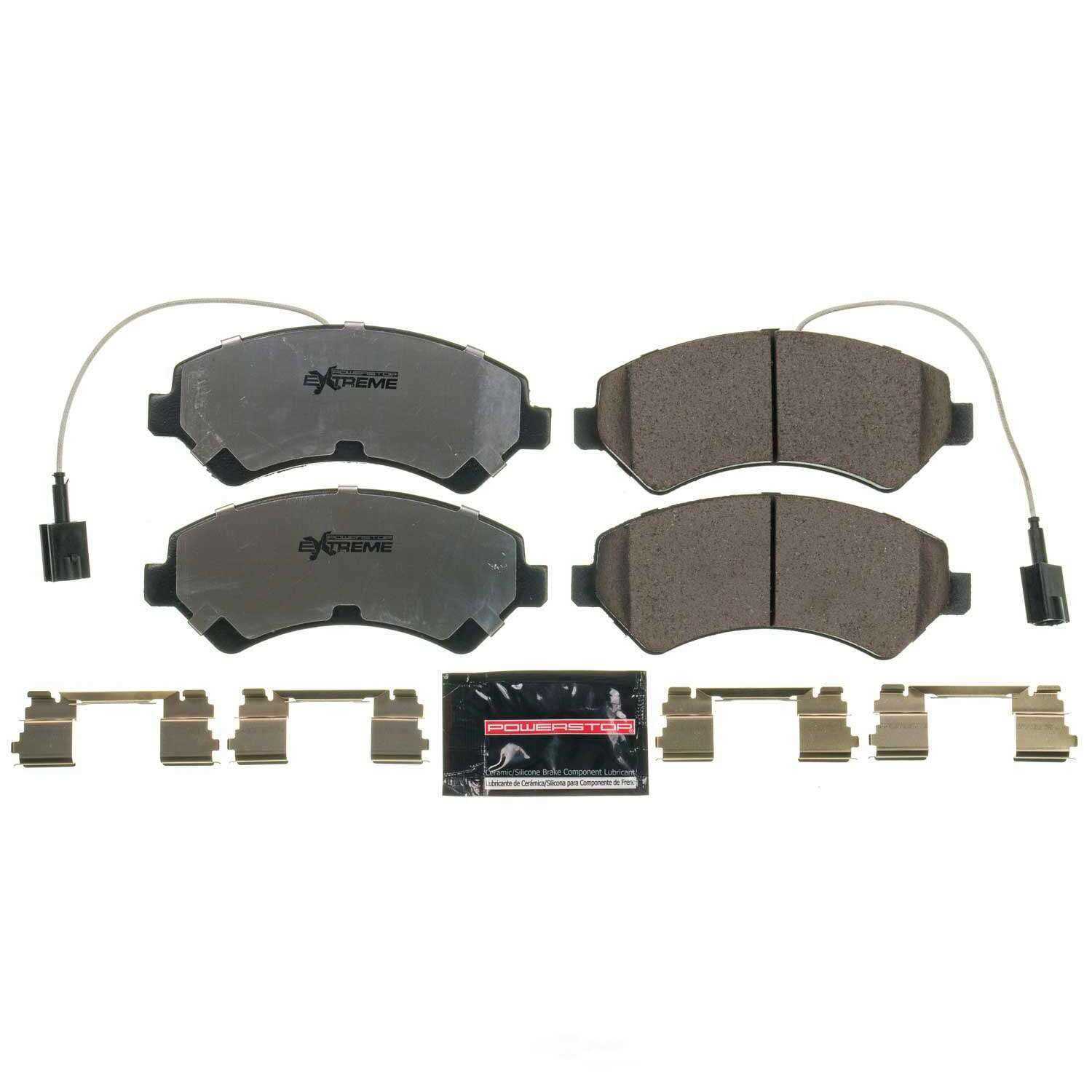 POWER STOP - Z36 Truck and Tow Carbon Fiber-Ceramic Brake Pads with Hardware - PWS Z36-1540