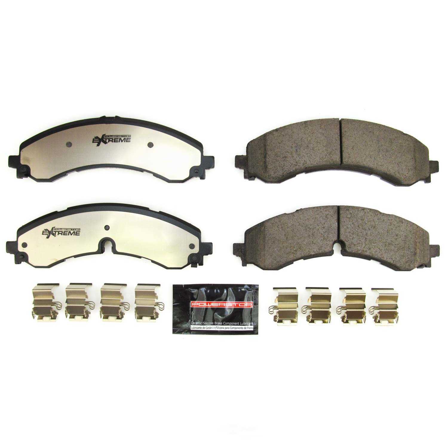 POWER STOP - Power Stop - Z36 Truck and SUV Carbon-Fiber Ceramic Brake Pads with Hard - PWS Z36-2250