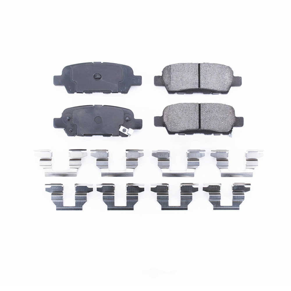 POWER STOP - Z17 EvolutionClean Ride Ceramic Brake Pads with Hardware - PWS 17-905