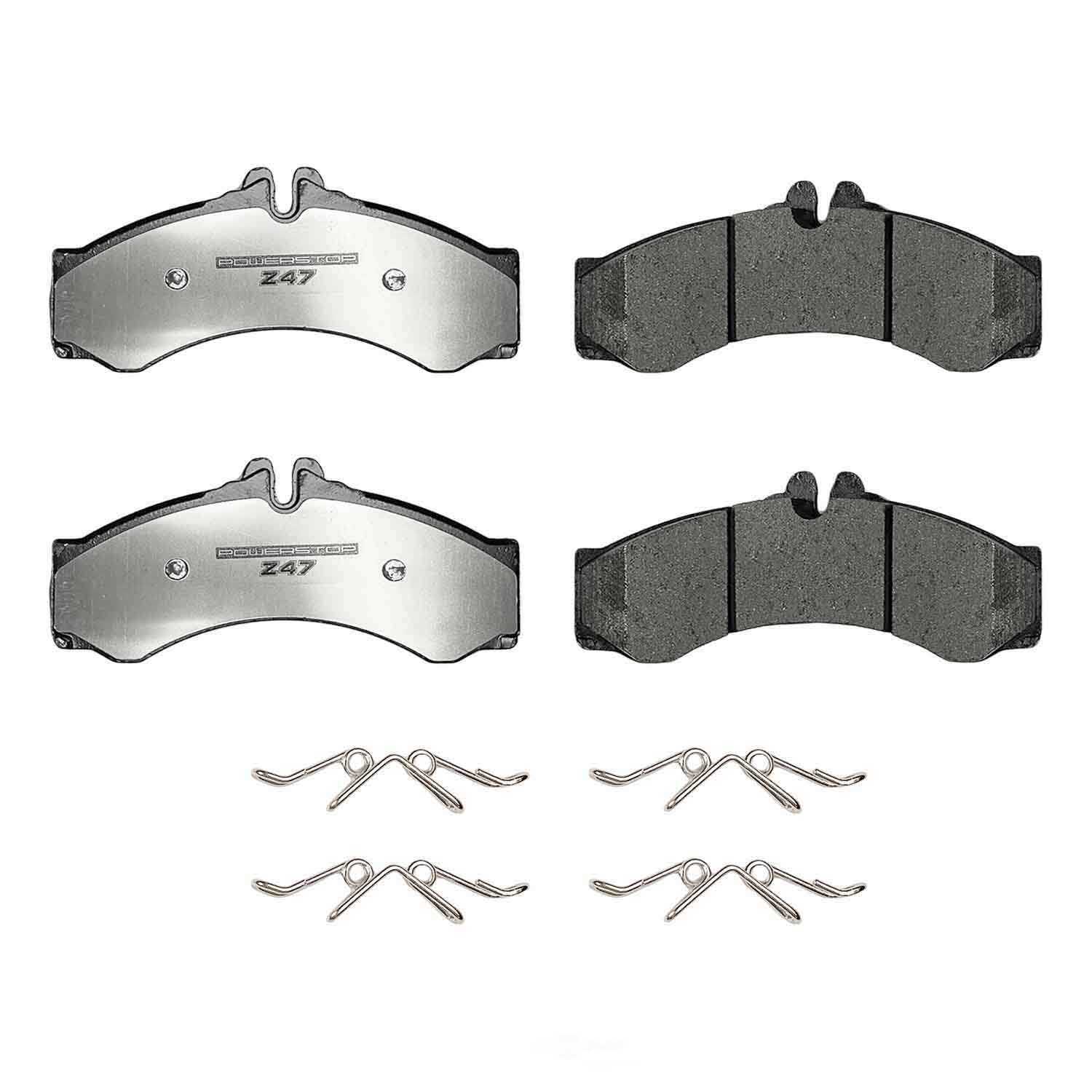 POWER STOP - Power Stop - Z47 MD and Fleet Carbon-Fiber Semi-Met Brake Pads with Hard - PWS Z47-1136