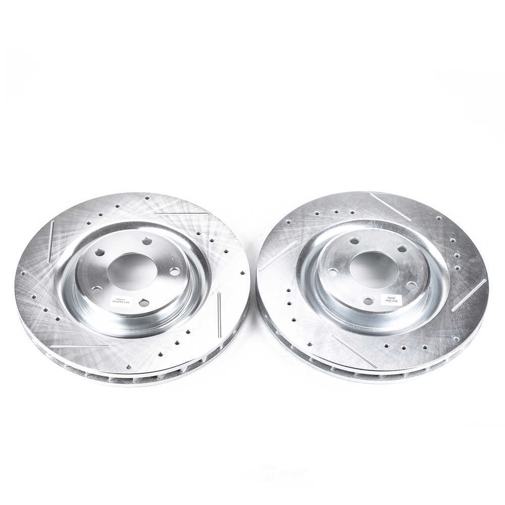 POWER STOP - Power Stop - Front Drilled, Slotted and Zinc Plated Brake Rotor Pair - C (Front) - PWS AR82100XPR