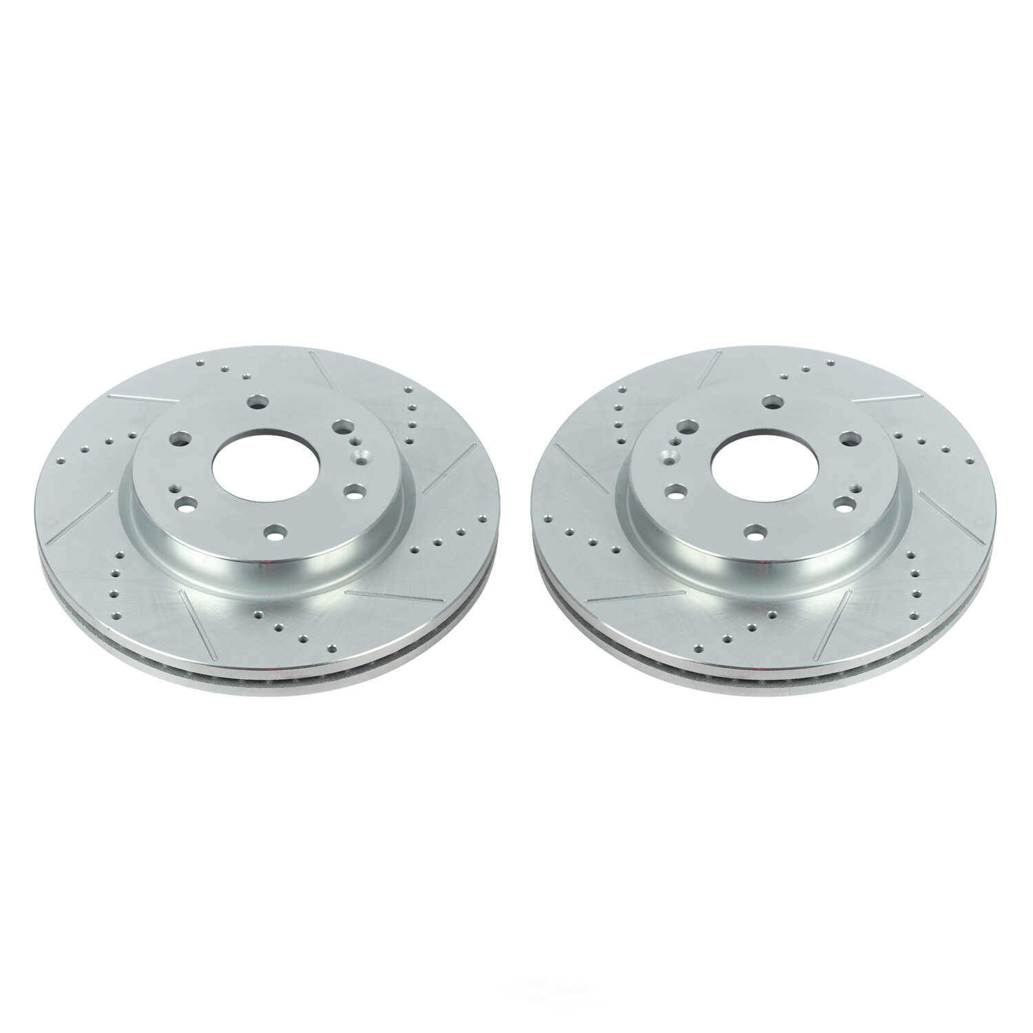 POWER STOP - Power Stop - Front Drilled, Slotted and Zinc Plated Brake Rotor Pair - C (Front) - PWS AR84103XPR