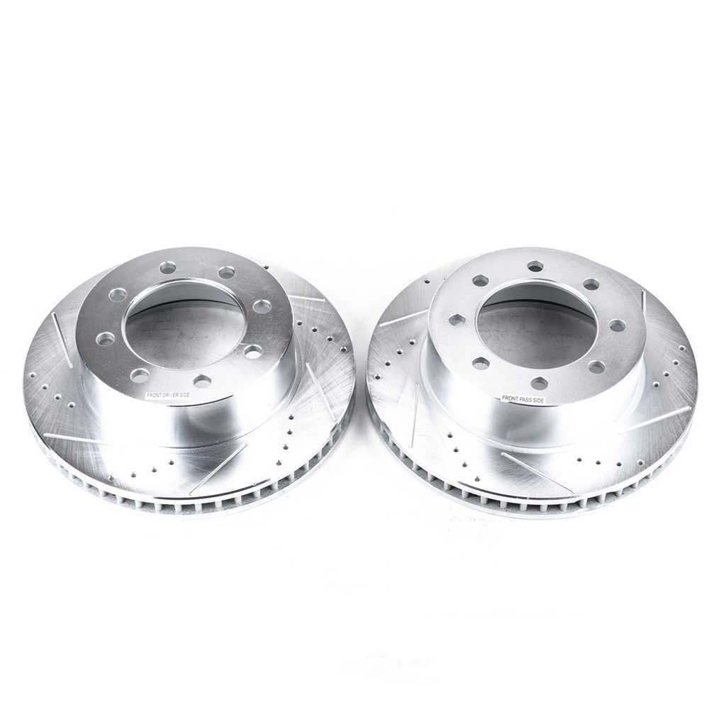 POWER STOP - Power Stop - Front Drilled, Slotted and Zinc Plated Brake Rotor Pair - C (Front) - PWS AR8771XPR