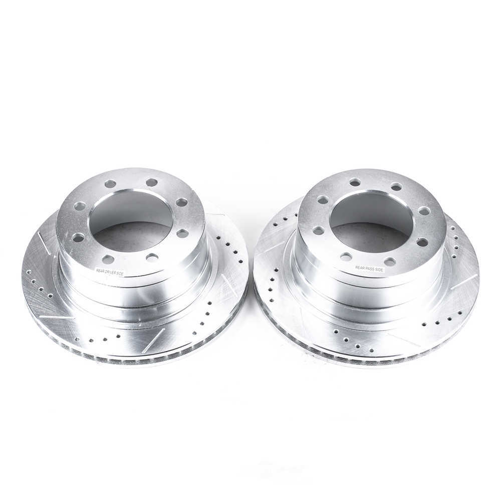 POWER STOP - Power Stop - Rear Drilled, Slotted and Zinc Plated Brake Rotor Pair - Co (Rear) - PWS AR8772XPR