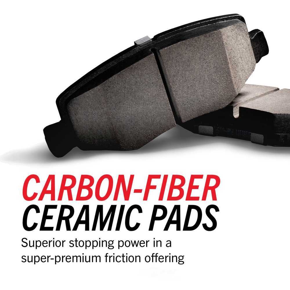 POWER STOP - Power Stop - Rear Next Gen Carbon Fiber-Ceramic Brake Pads with Hardware - PWS NXT-1281