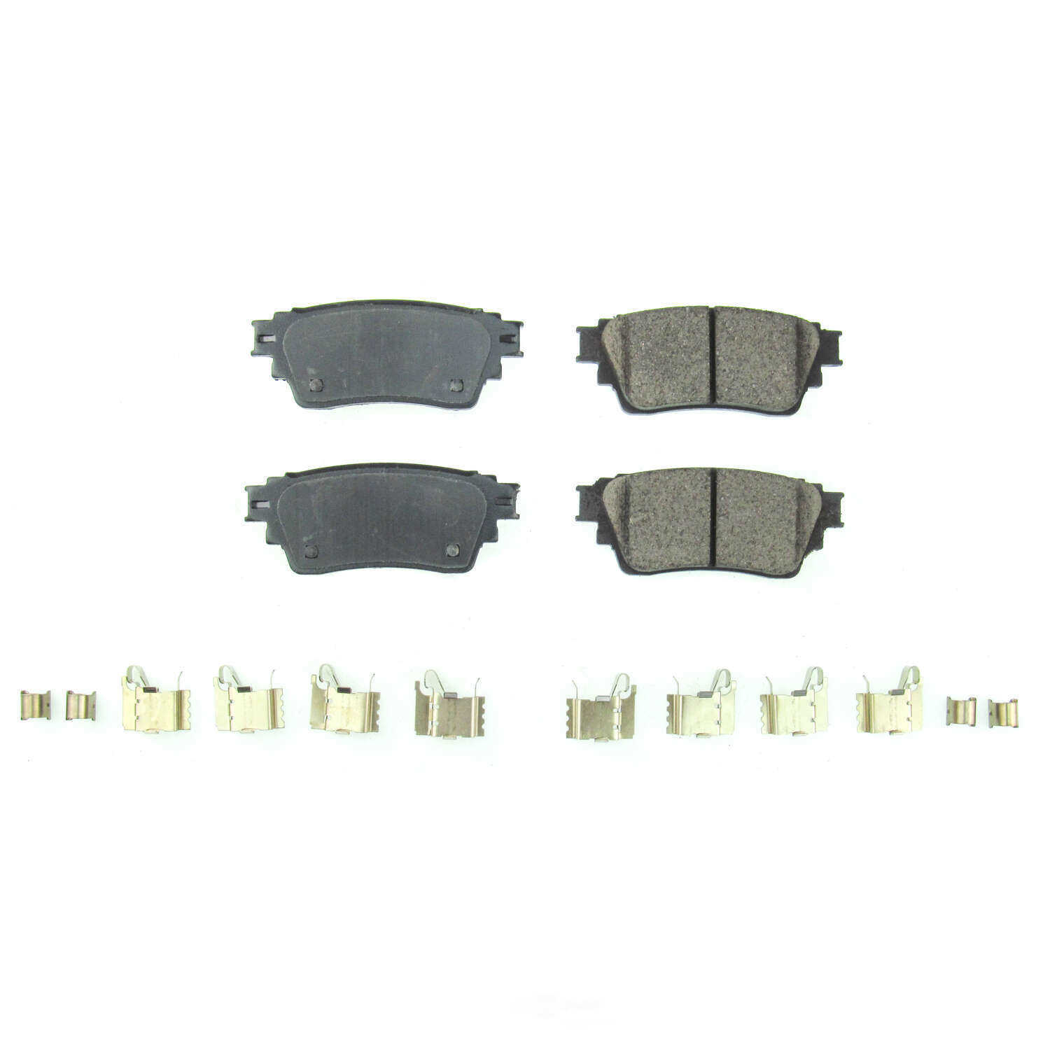 POWER STOP - Power Stop - Rear Z17 Low-Dust Ceramic Brake Pads with Hardware (Rear) - PWS 17-2135