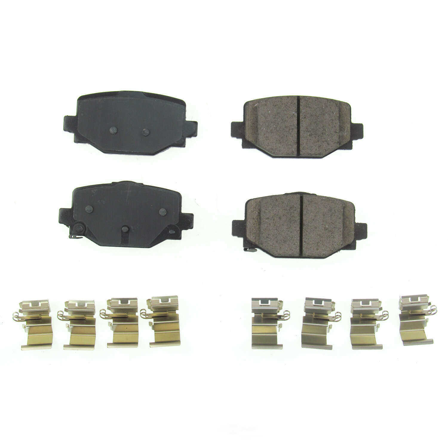 POWER STOP - Power Stop - Rear Z17 Low-Dust Ceramic Brake Pads with Hardware (Rear) - PWS 17-2191
