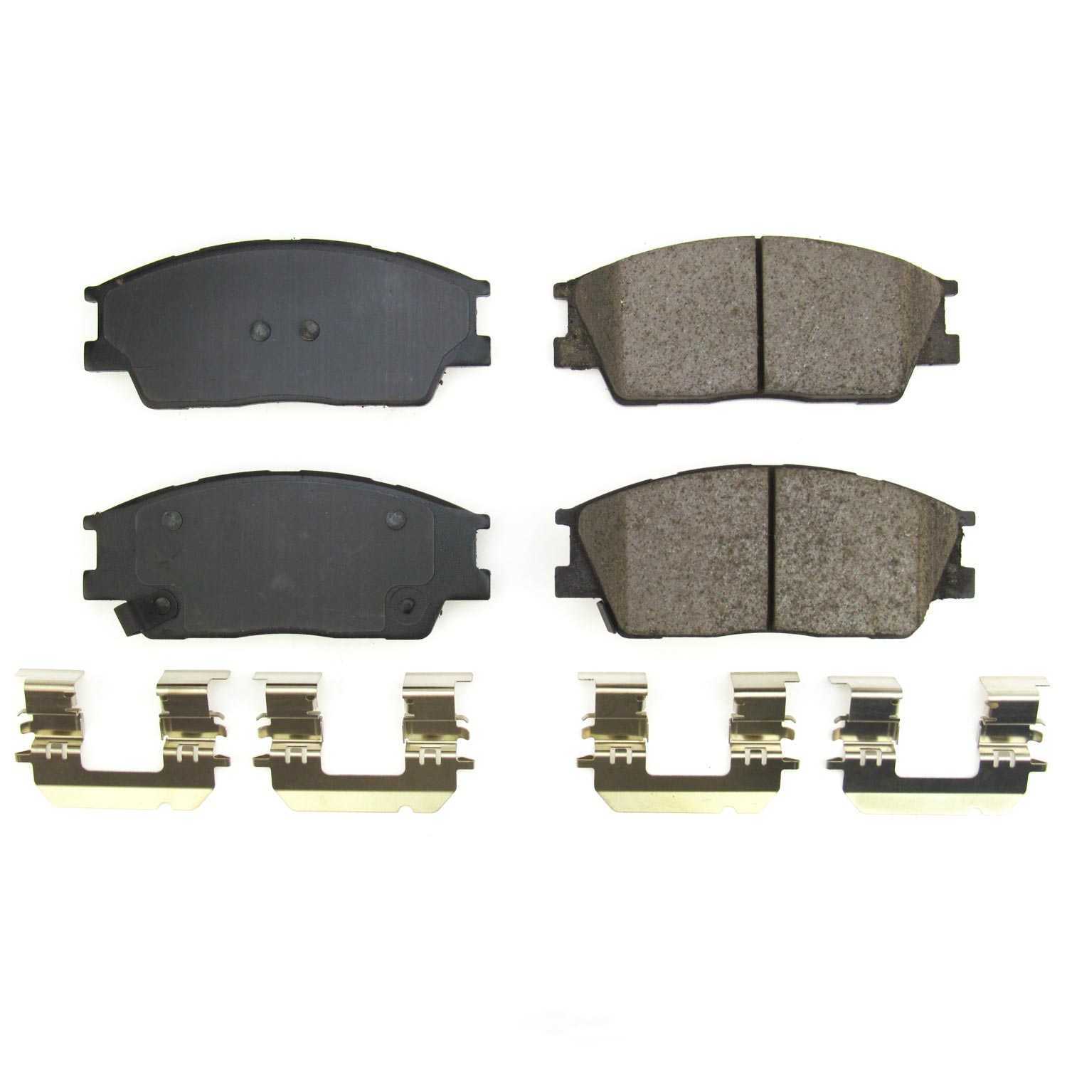 POWER STOP - Power Stop - Front Z17 Low-Dust Ceramic Brake Pads with Hardware - PWS 17-2285