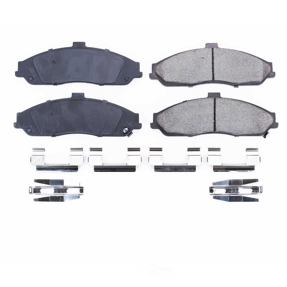 POWER STOP - Power Stop - Front Z17 Low-Dust Ceramic Brake Pads with Hardware (Front) - PWS 17-731