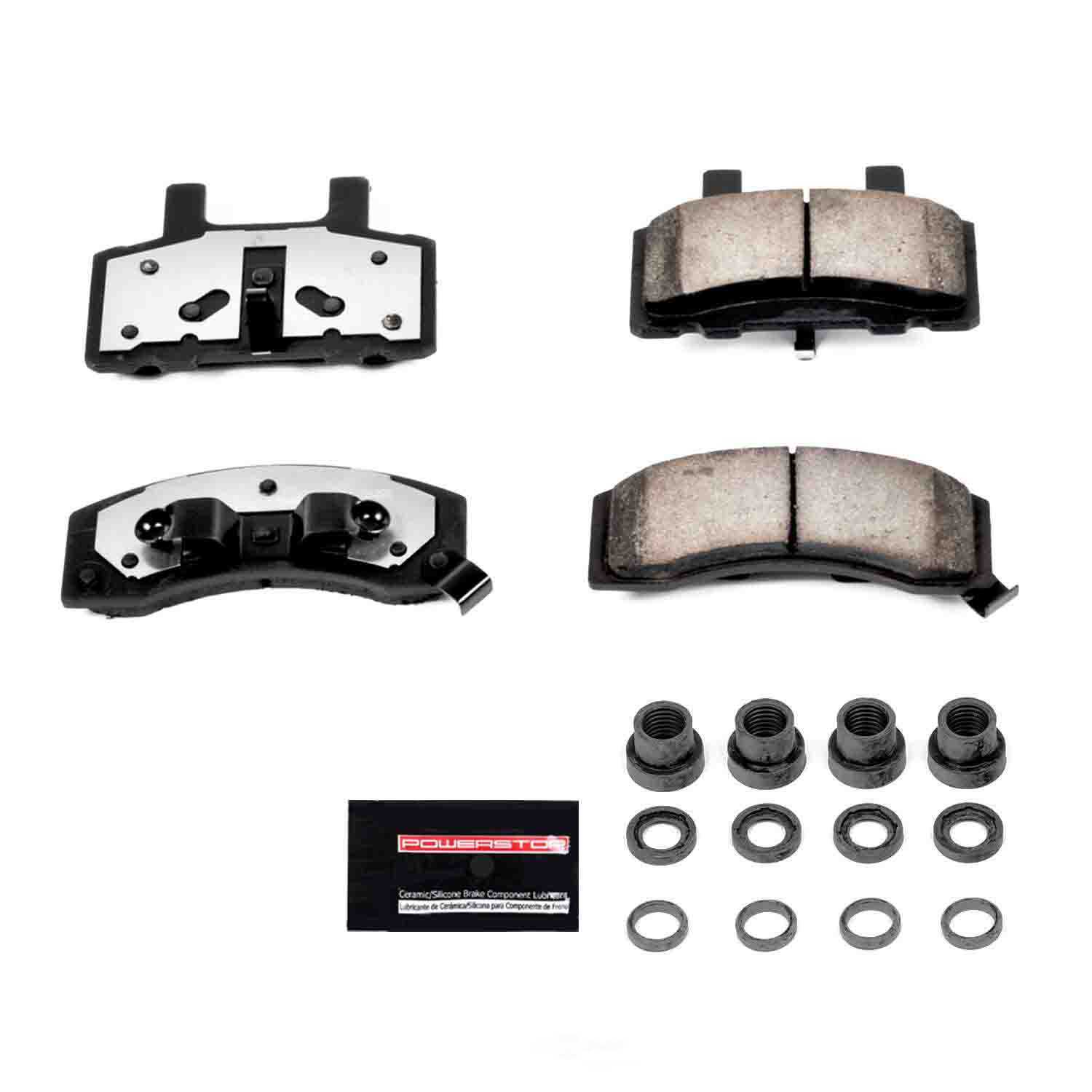 POWER STOP - Z36 Truck and Tow Carbon Fiber-Ceramic Brake Pads with Hardware - PWS Z36-370