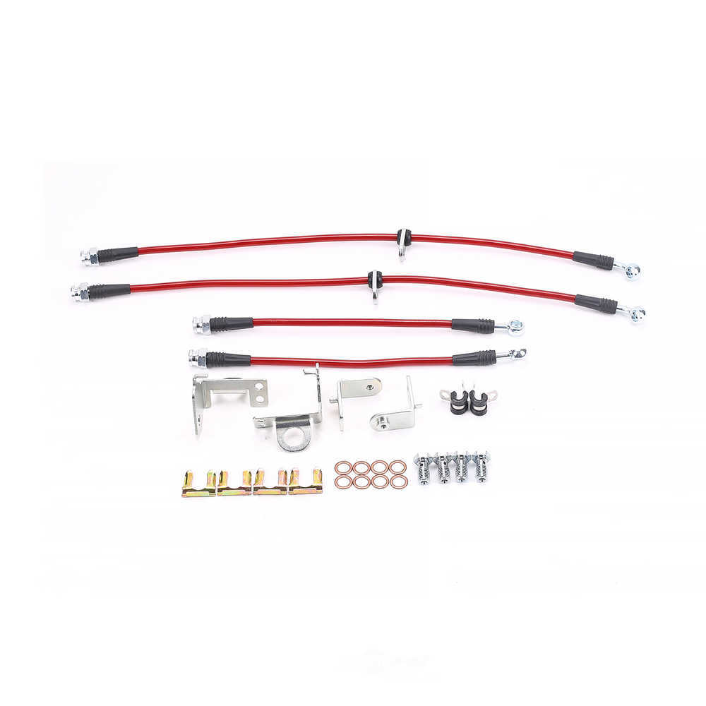 POWER STOP - Power Stop - Front and Rear Stainless-Steel Brake Hose Line Kit - PWS BH00115