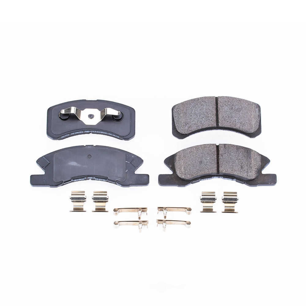 POWER STOP - Power Stop - Front Z17 Low-Dust Ceramic Brake Pads with Hardware (Front) - PWS 17-1731