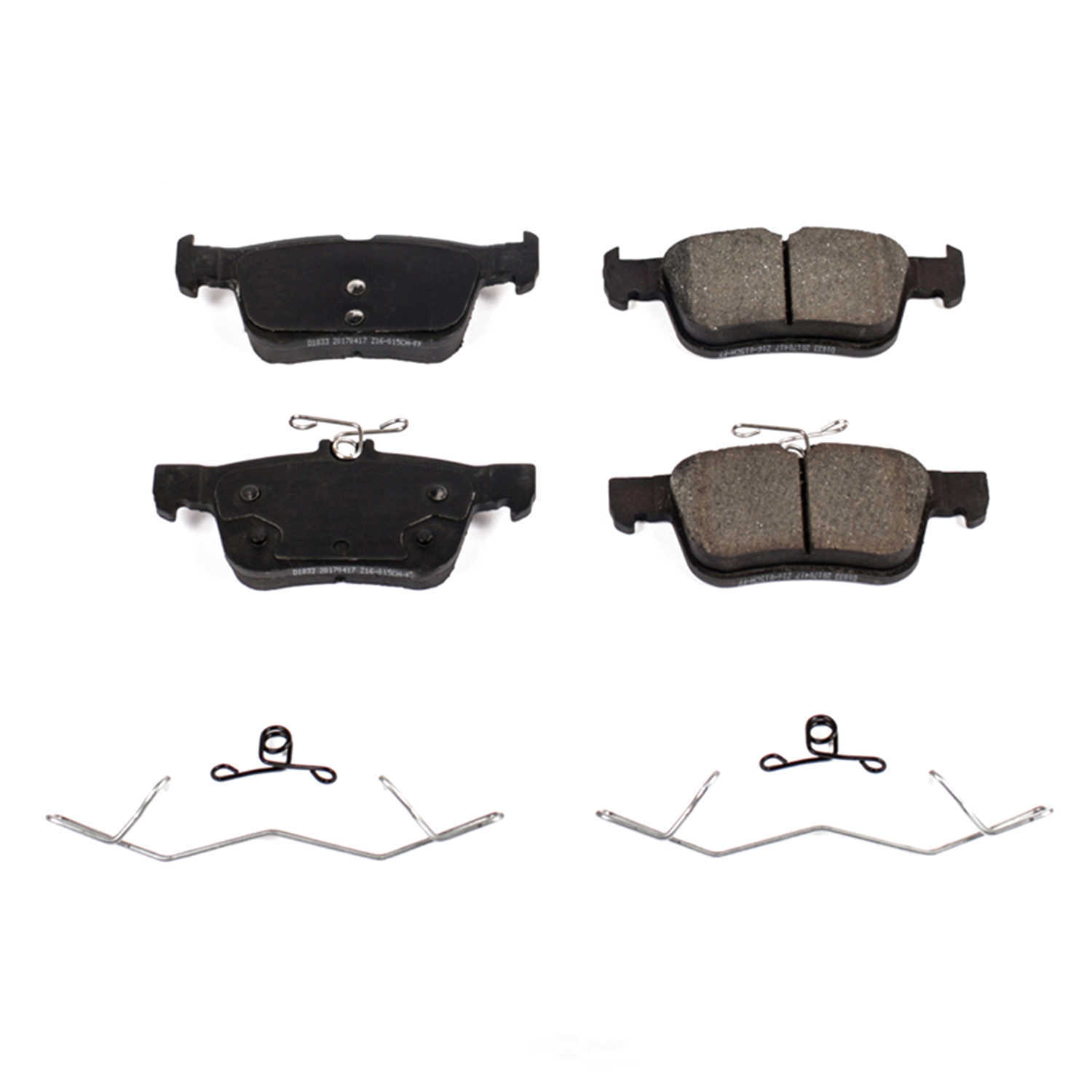 POWER STOP - Z17 Evolution Plus Disc Brake Pad and Hardware Kit - PWS 17-1833