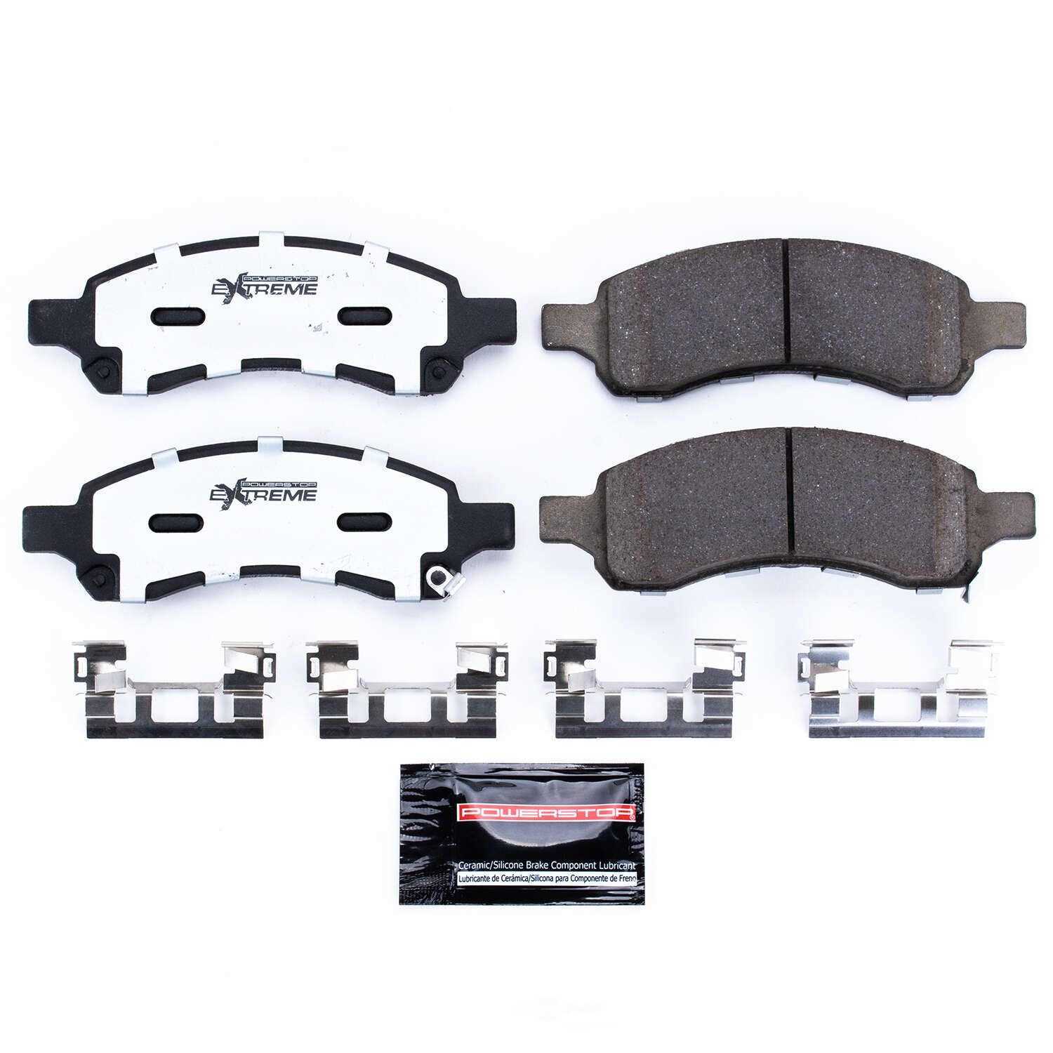 POWER STOP - Z36 Truck and Tow Carbon Fiber-Ceramic Brake Pads with Hardware - PWS Z36-1169A