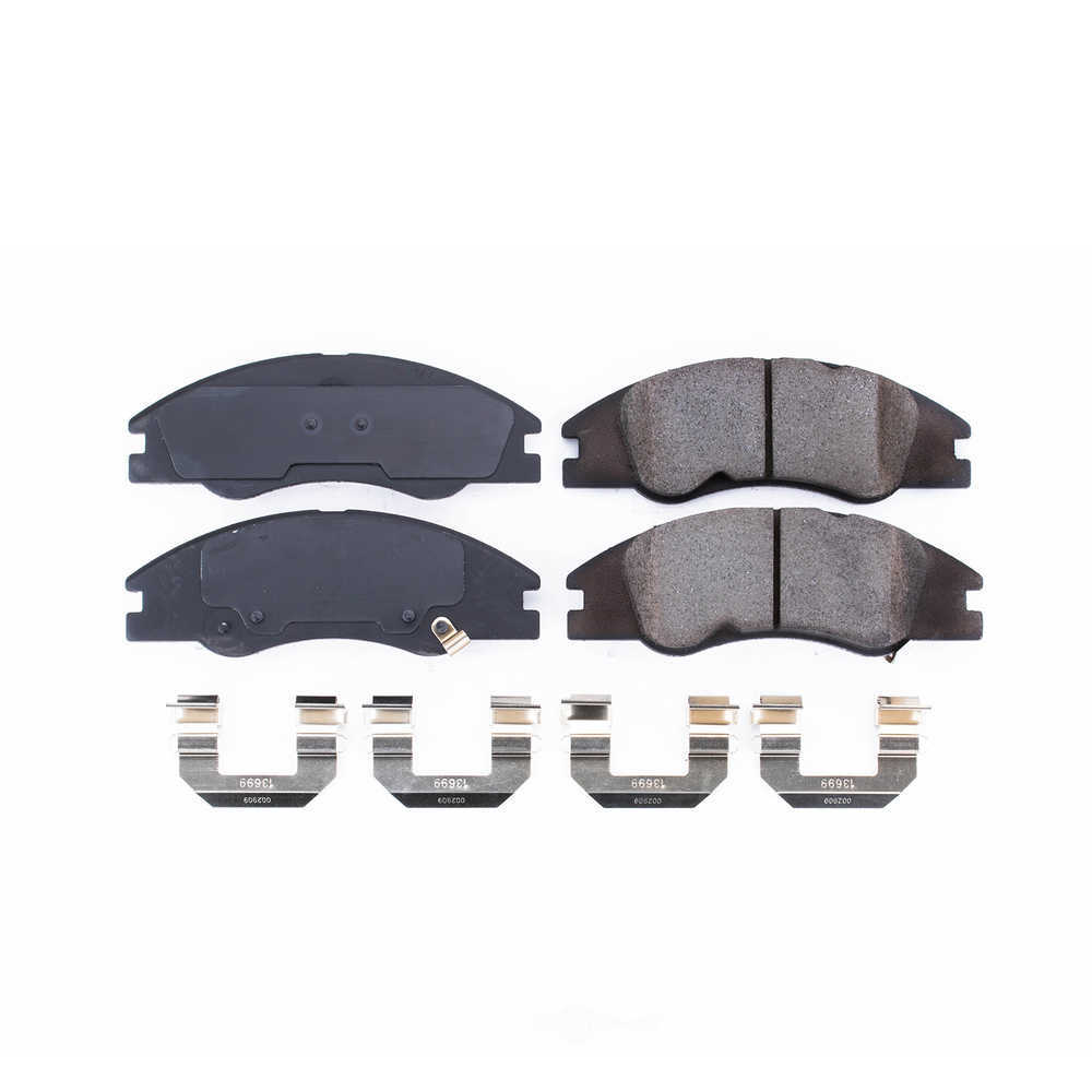 POWER STOP - Z17 Evolution Clean Ride Ceramic Brake Pads with Hardware - PWS 17-1074