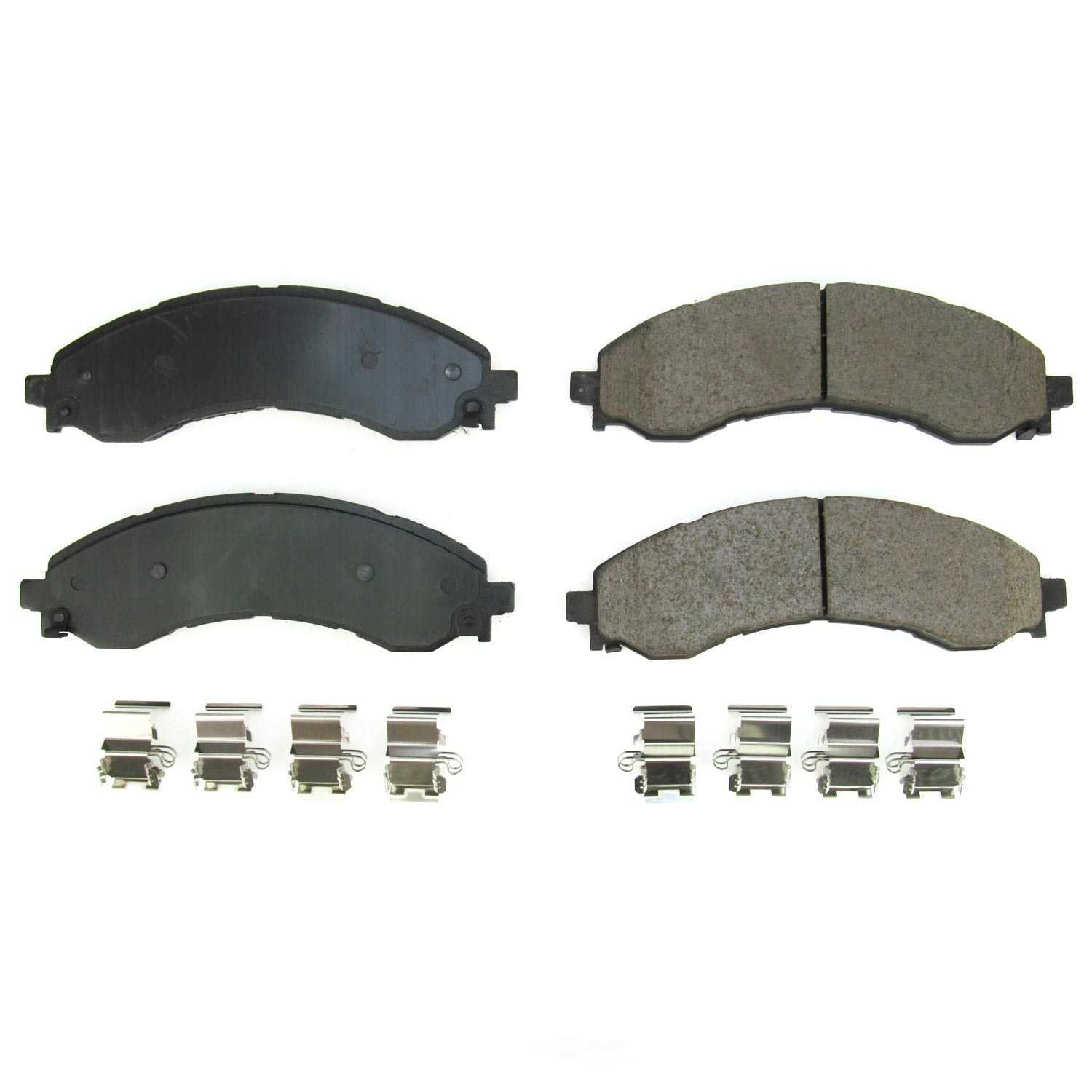 POWER STOP - Power Stop - Front Z17 Low-Dust Ceramic Brake Pads with Hardware - PWS 17-2404