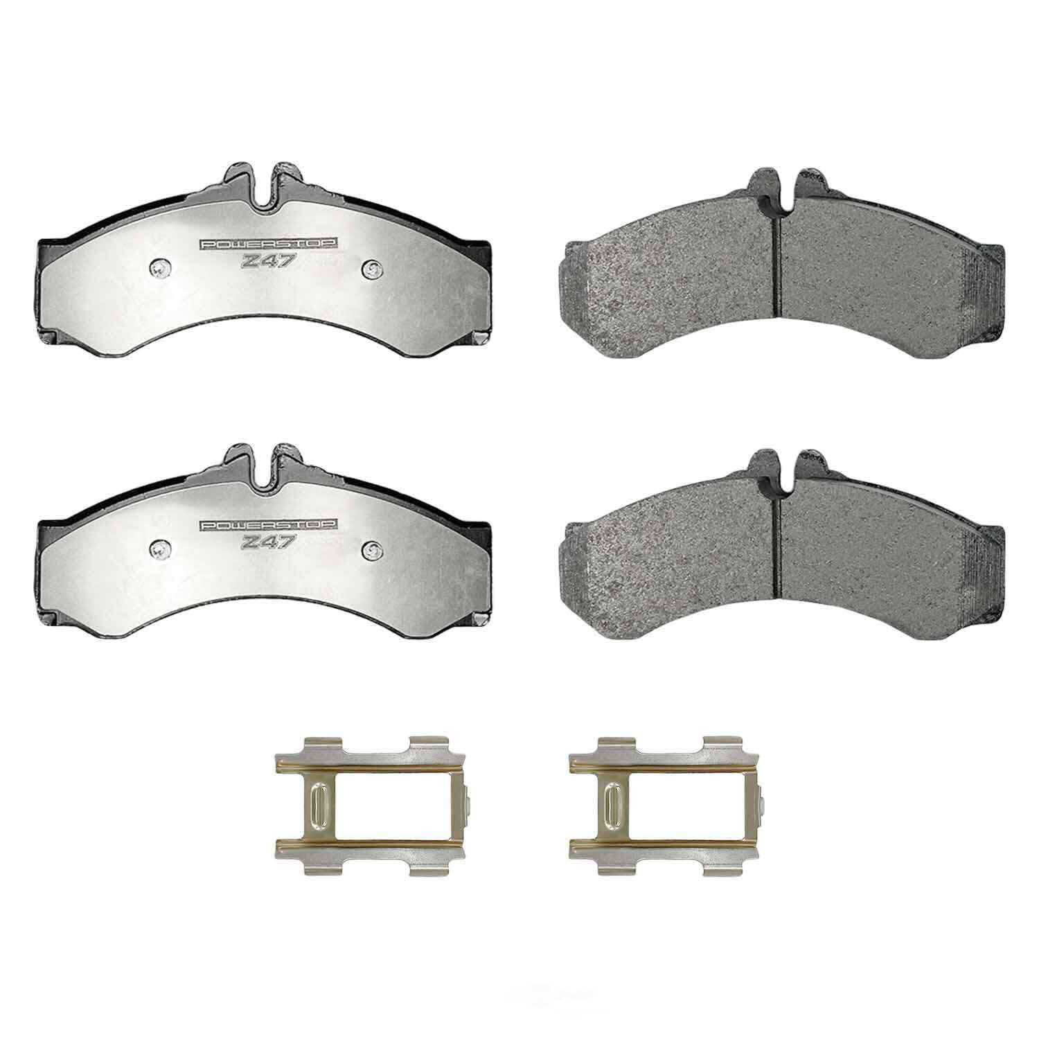 POWER STOP - Power Stop - Z47 MD and Fleet Carbon-Fiber Semi-Met Brake Pads with Hard - PWS Z47-949B