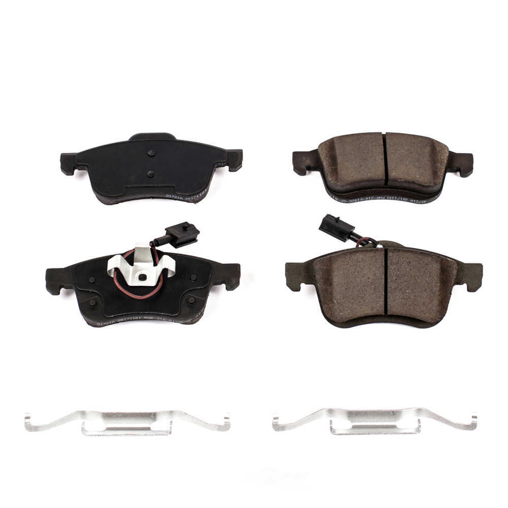 POWER STOP - Power Stop - Front Z17 Low-Dust Ceramic Brake Pads with Hardware - PWS 17-1721A