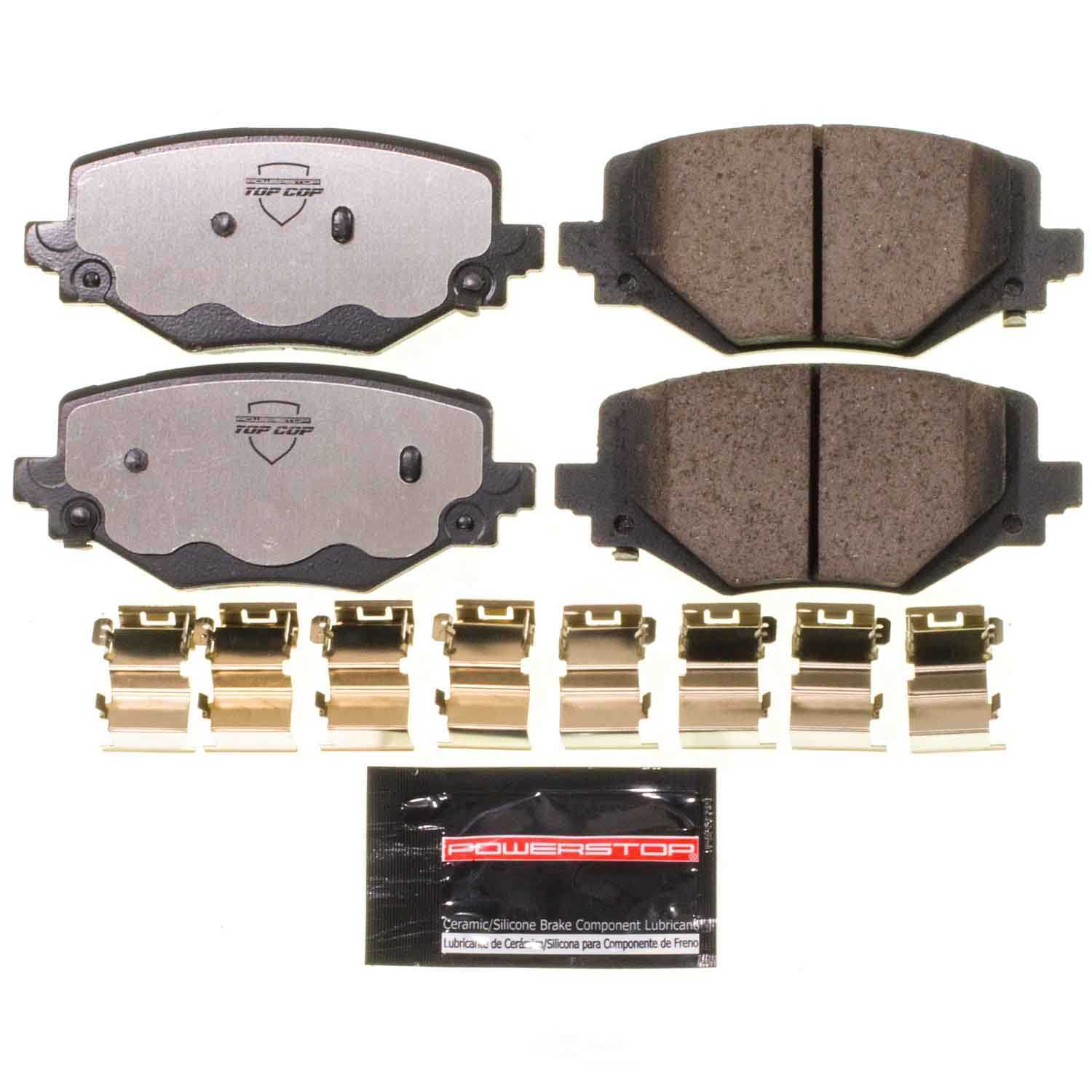 POWER STOP - Power Stop - Rear Z37 Top-Cop Carbon-Fiber Ceramic Brake Pads - PWS Z37-2447
