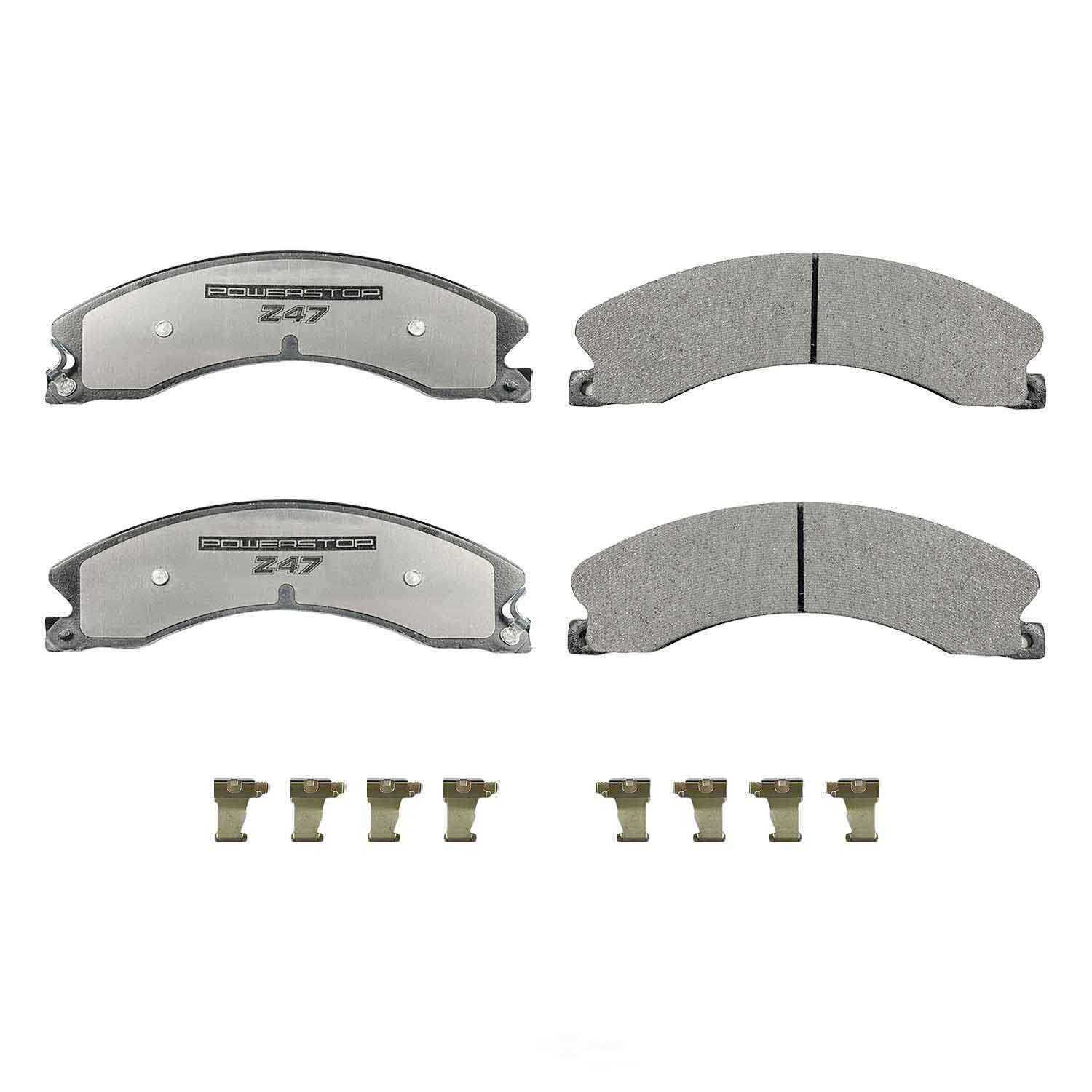 POWER STOP - Power Stop - Z47 MD and Fleet Carbon-Fiber Semi-Met Brake Pads with Hard - PWS Z47-1411