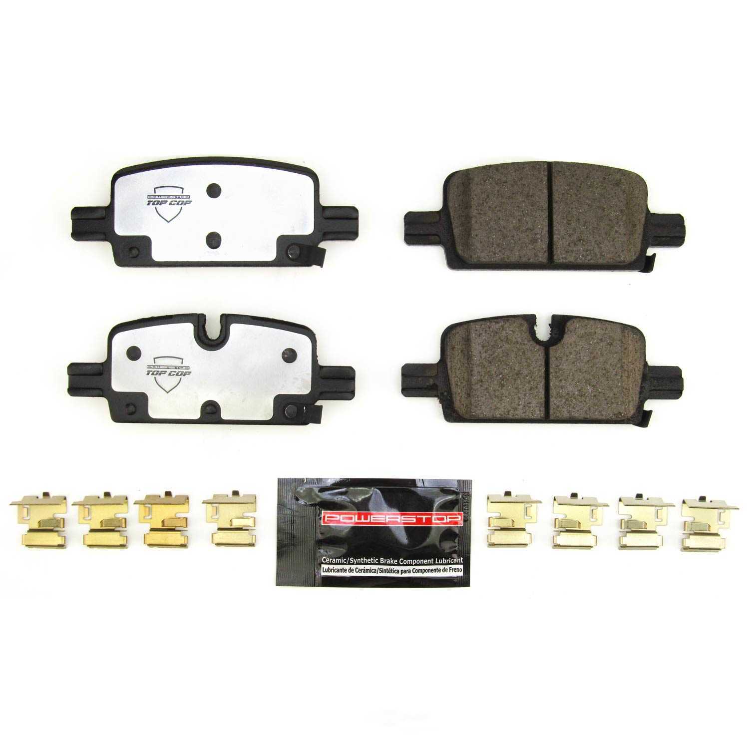 POWER STOP - Power Stop - Rear Z37 Top-Cop Carbon-Fiber Ceramic Brake Pads - PWS Z37-2174