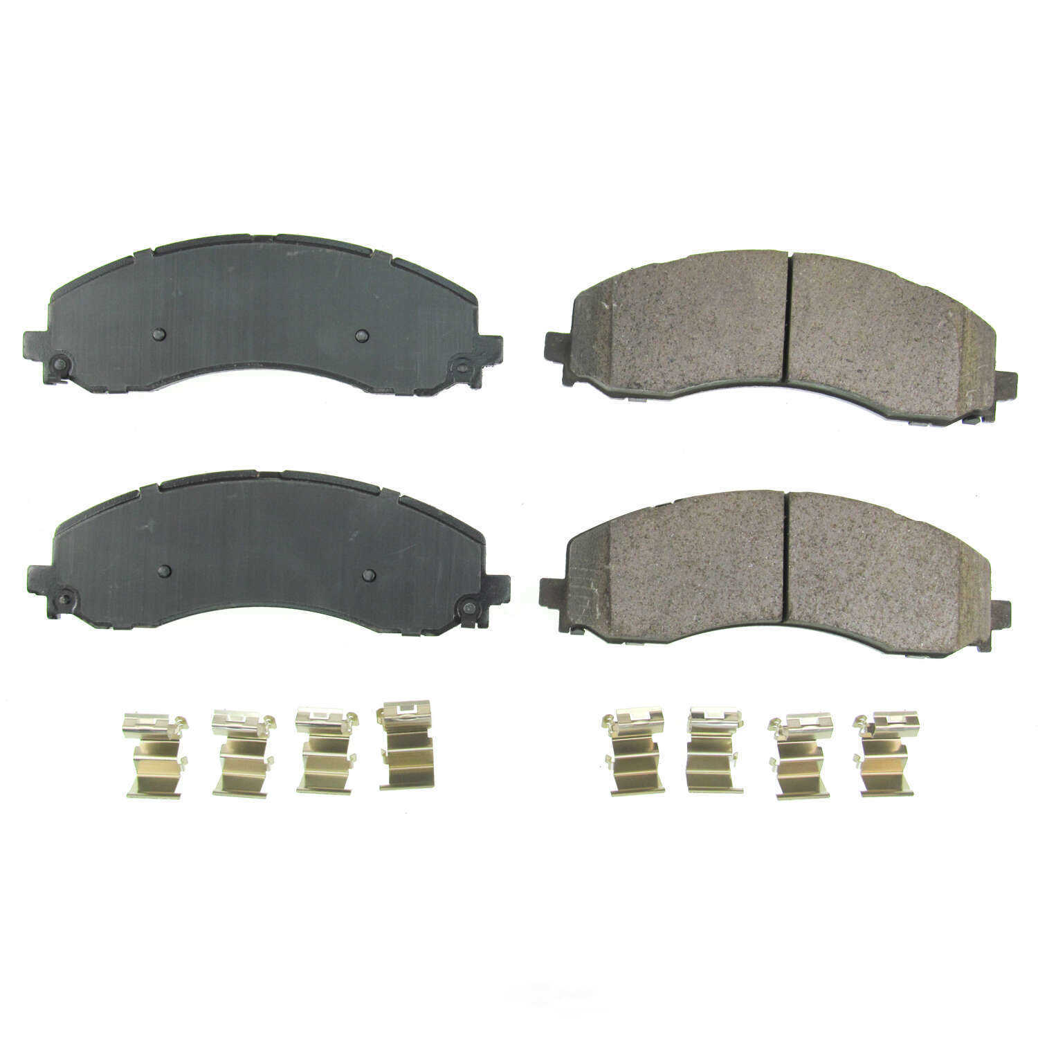 POWER STOP - Power Stop - Front Z17 Low-Dust Ceramic Brake Pads with Hardware - PWS 17-2223