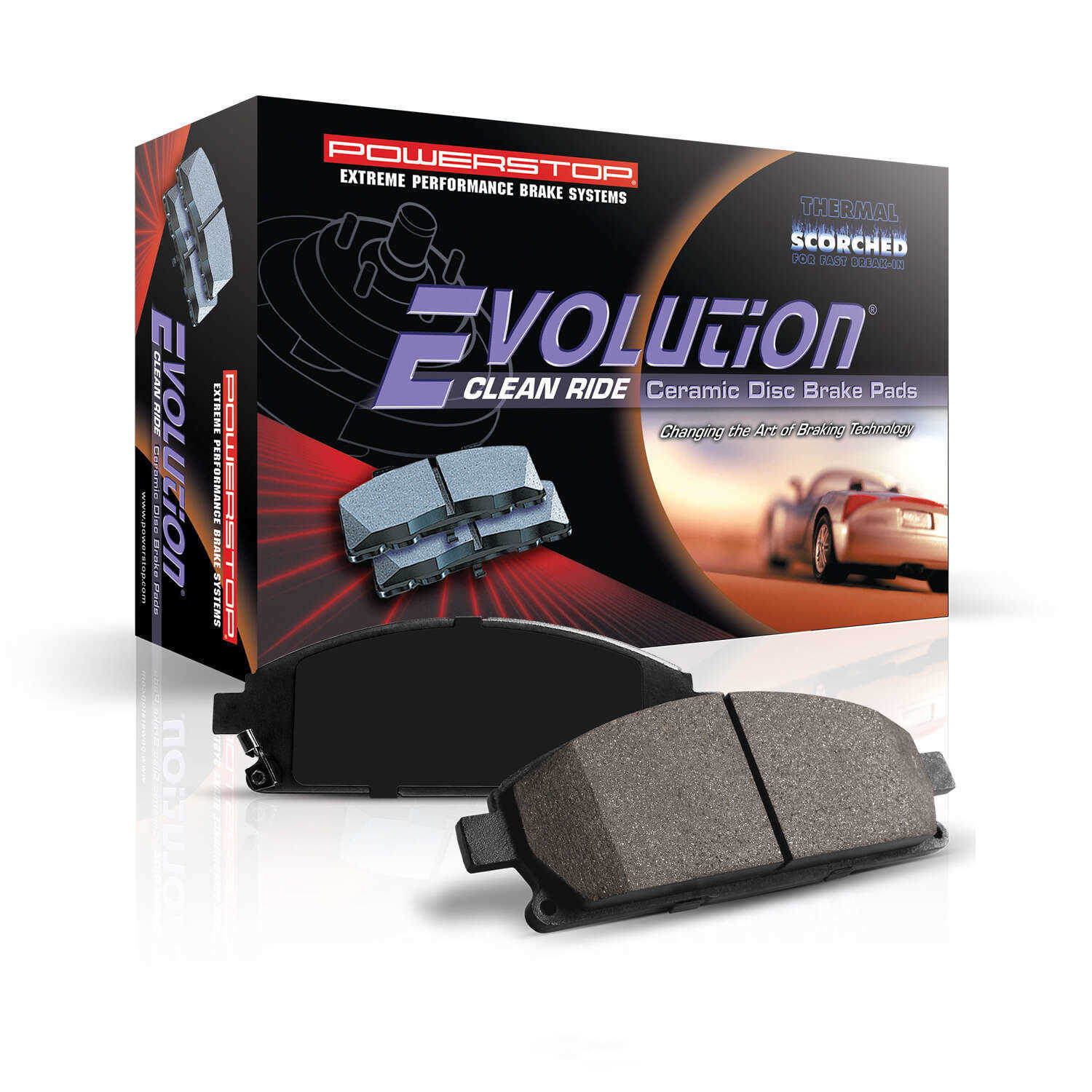 POWER STOP - Power Stop - Front Z16 Low-Dust Ceramic Brake Pads - PWS 16-1543
