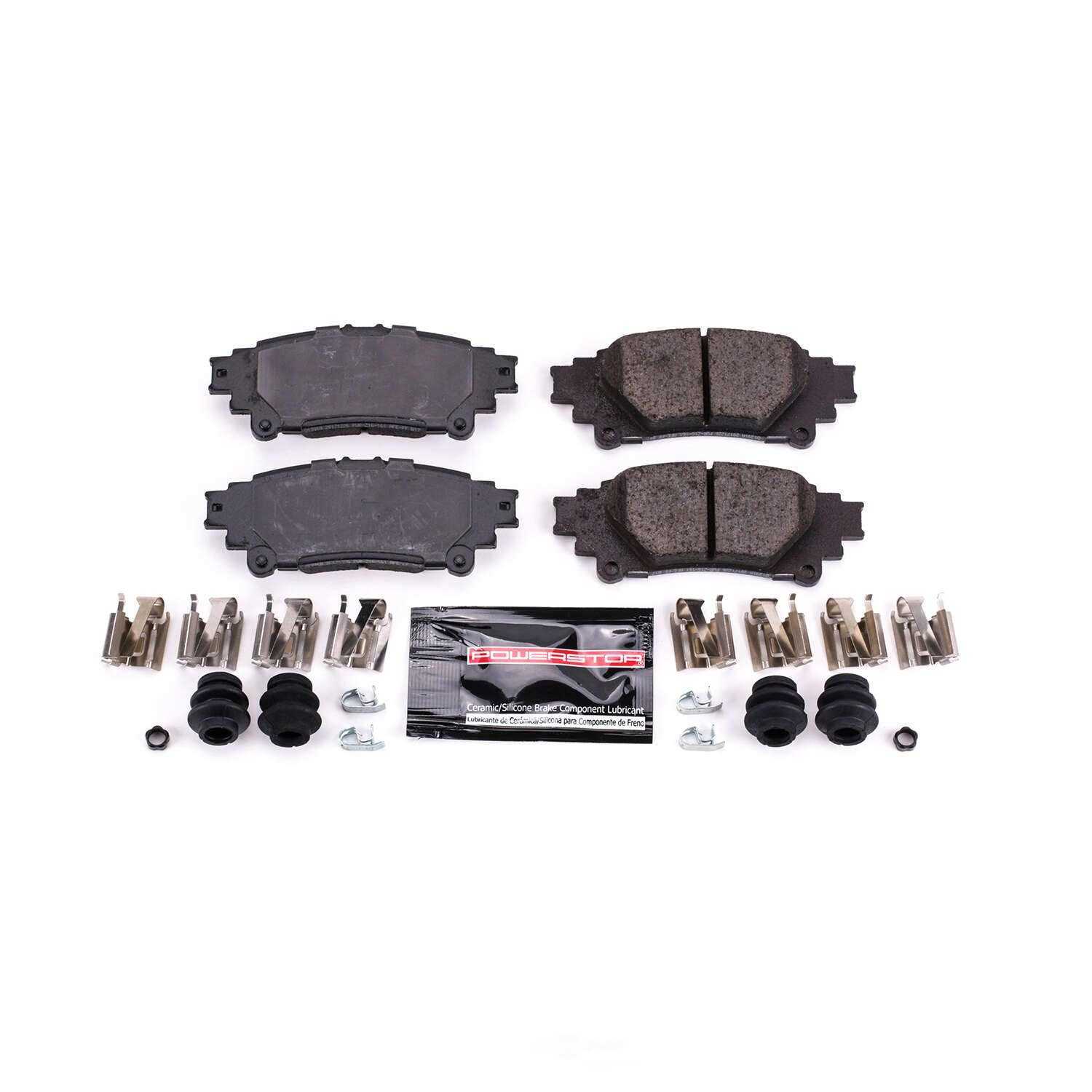 POWER STOP - Power Stop - Rear Z23 Daily Driver Carbon-Fiber Ceramic Brake Pads with (Rear) - PWS Z23-1391A