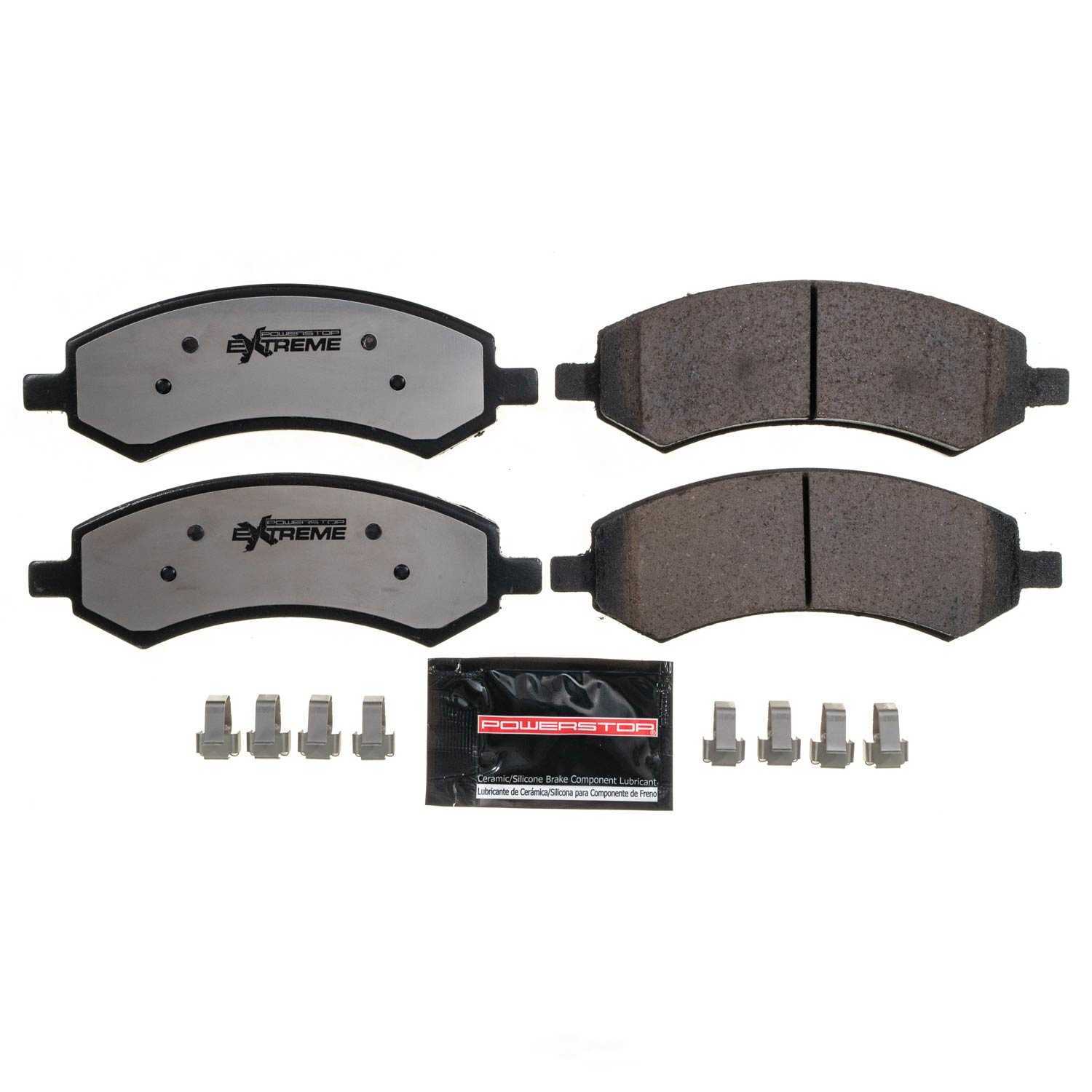 POWER STOP - Power Stop - Front Z36 Truck and SUV Carbon-Fiber Ceramic Brake Pads wit (Front) - PWS Z36-1084