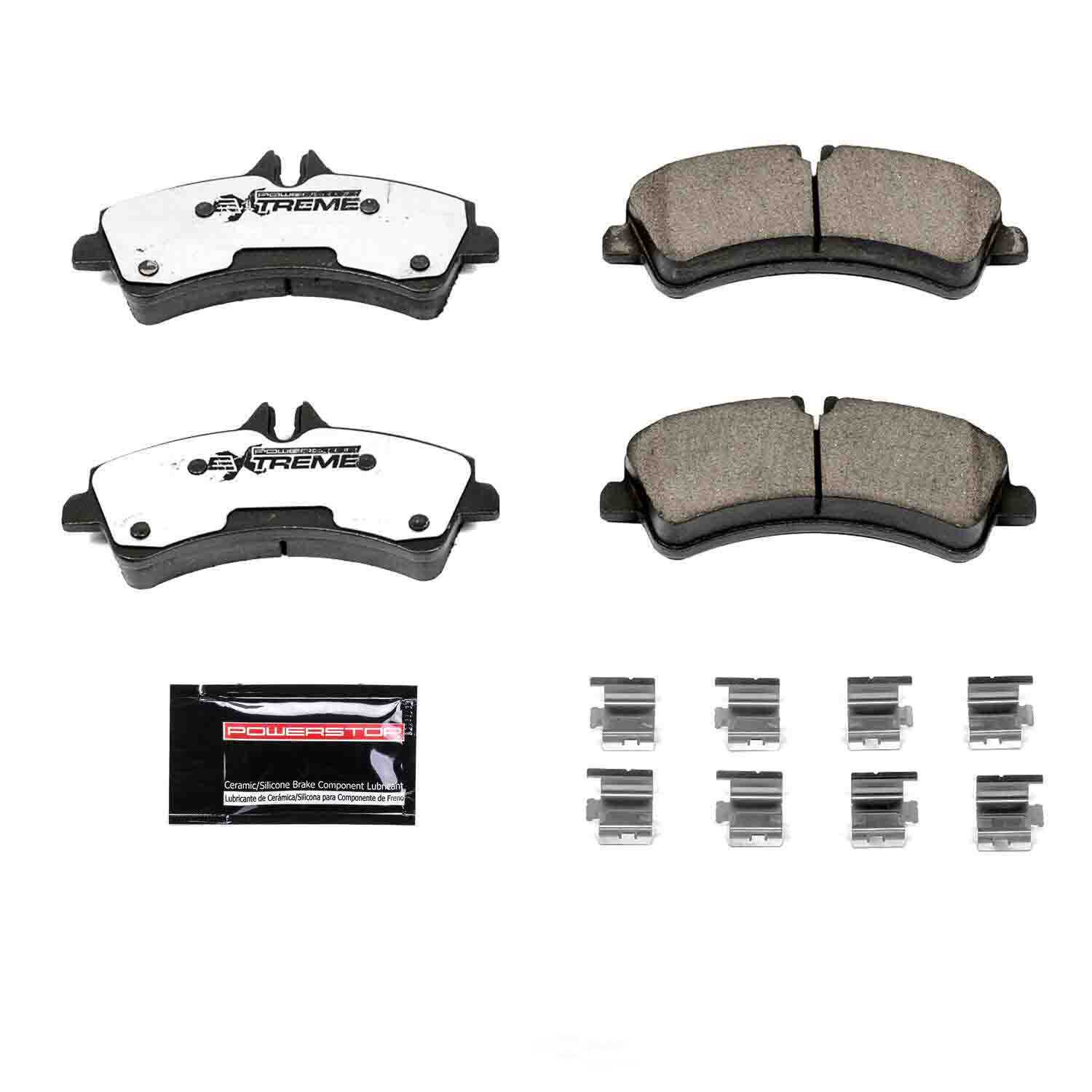 POWER STOP - Power Stop - Z36 Truck and SUV Carbon-Fiber Ceramic Brake Pads with Hard (Rear) - PWS Z36-1318