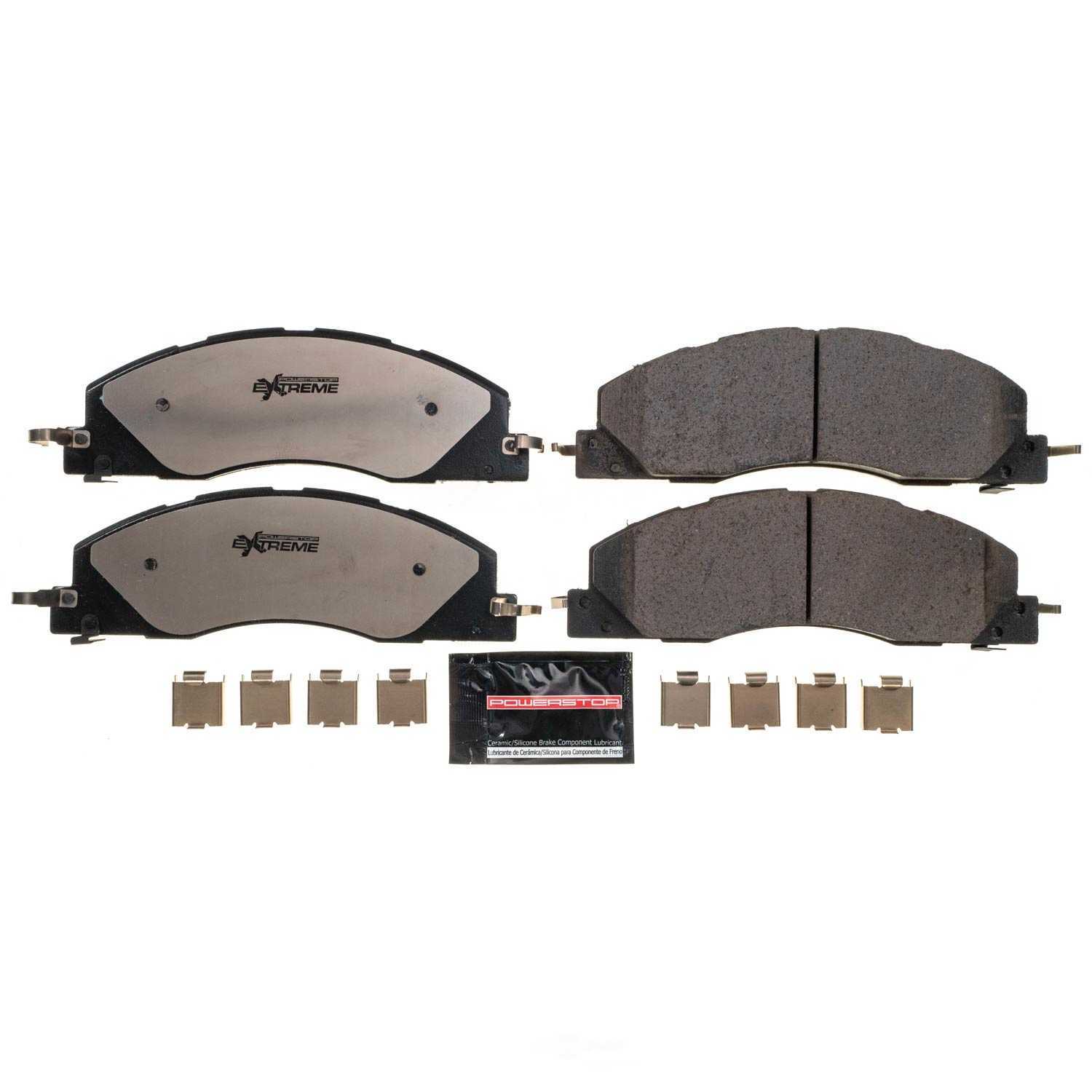 POWER STOP - Power Stop - Front Z36 Truck and SUV Carbon-Fiber Ceramic Brake Pads wit (Front) - PWS Z36-1399