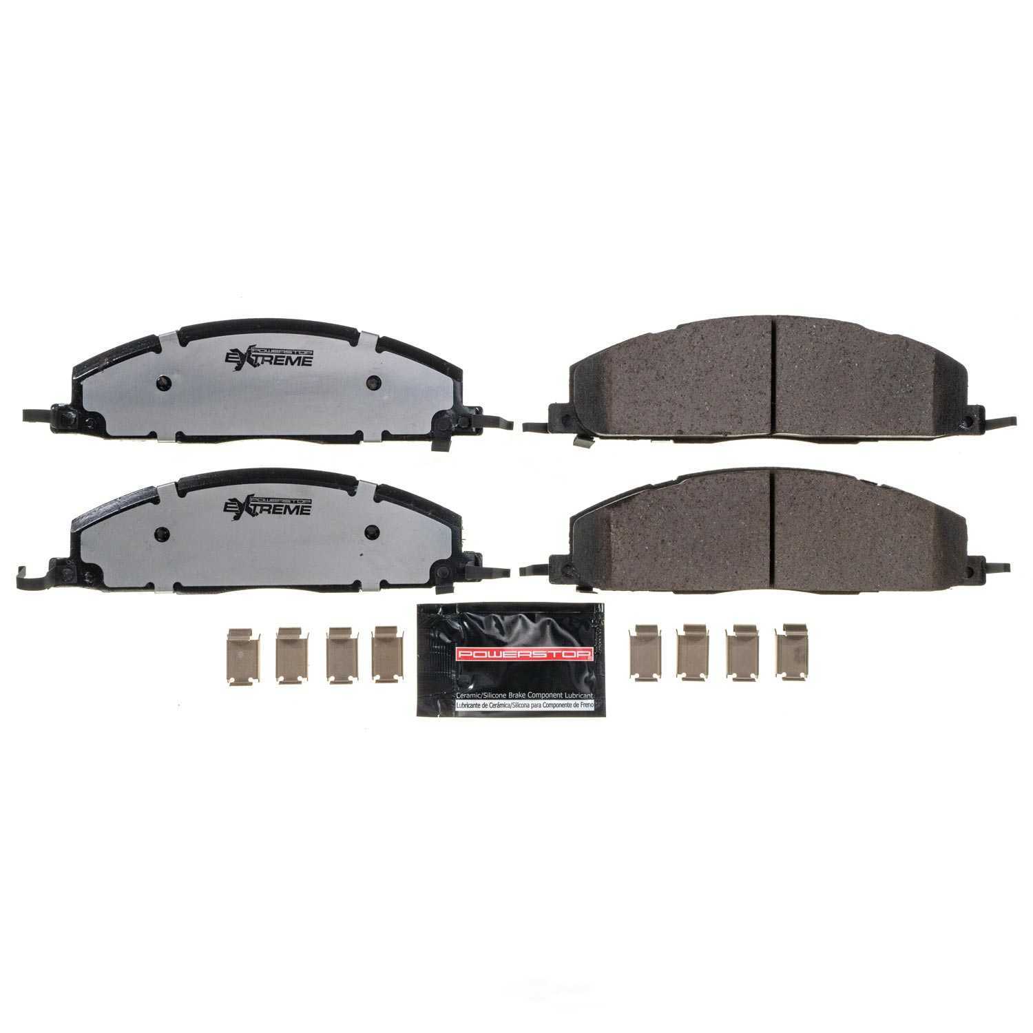 POWER STOP - Power Stop - Rear Z36 Truck and SUV Carbon-Fiber Ceramic Brake Pads with (Rear) - PWS Z36-1400