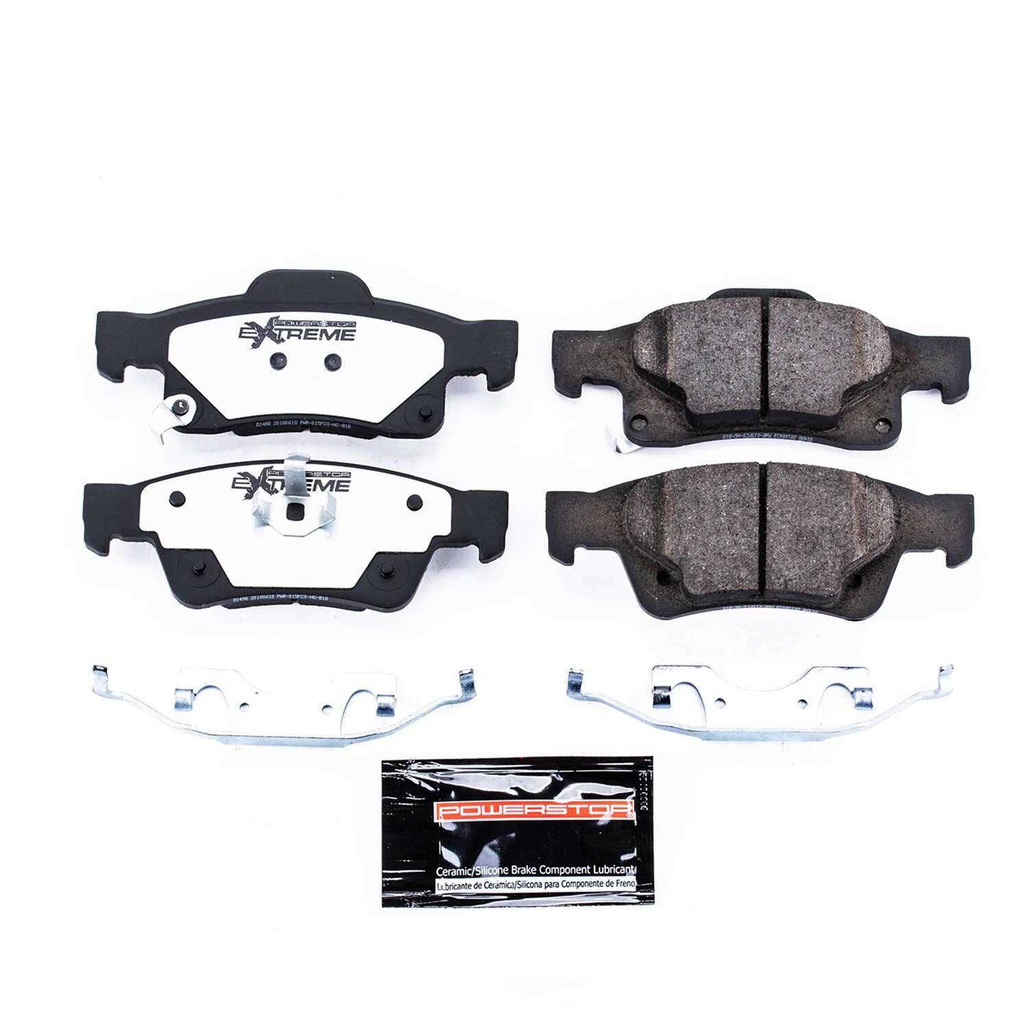 POWER STOP - Power Stop - Rear Z36 Truck and SUV Carbon-Fiber Ceramic Brake Pads with (Rear) - PWS Z36-1498